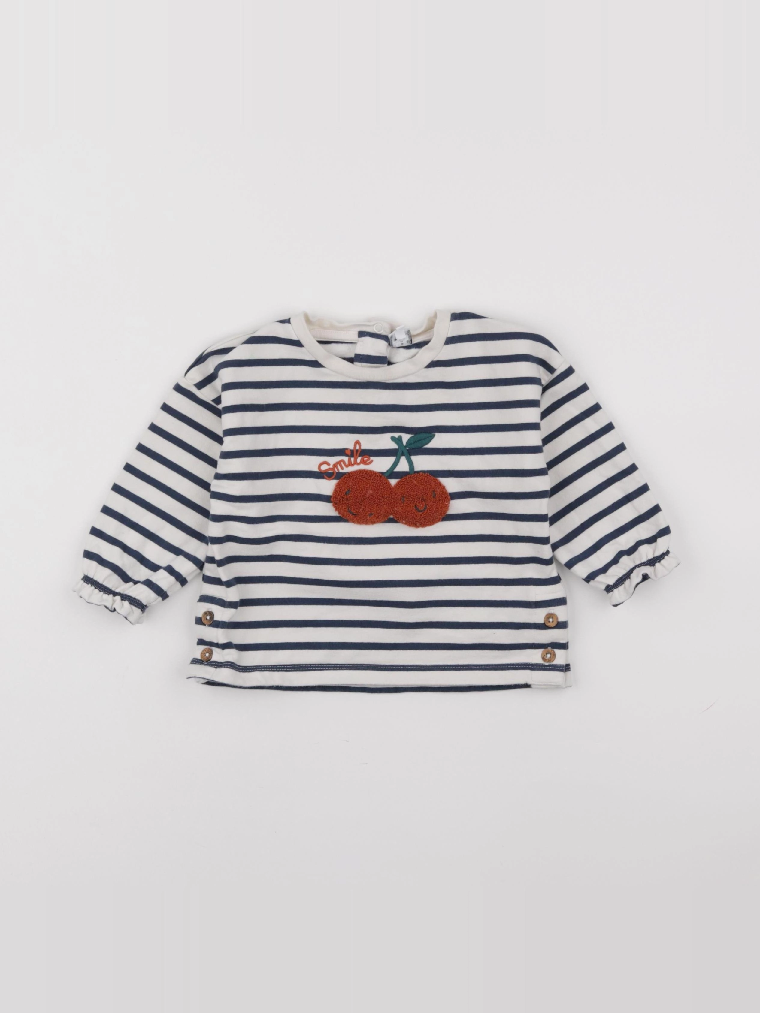 La Redoute - sweat bleu - 18 mois