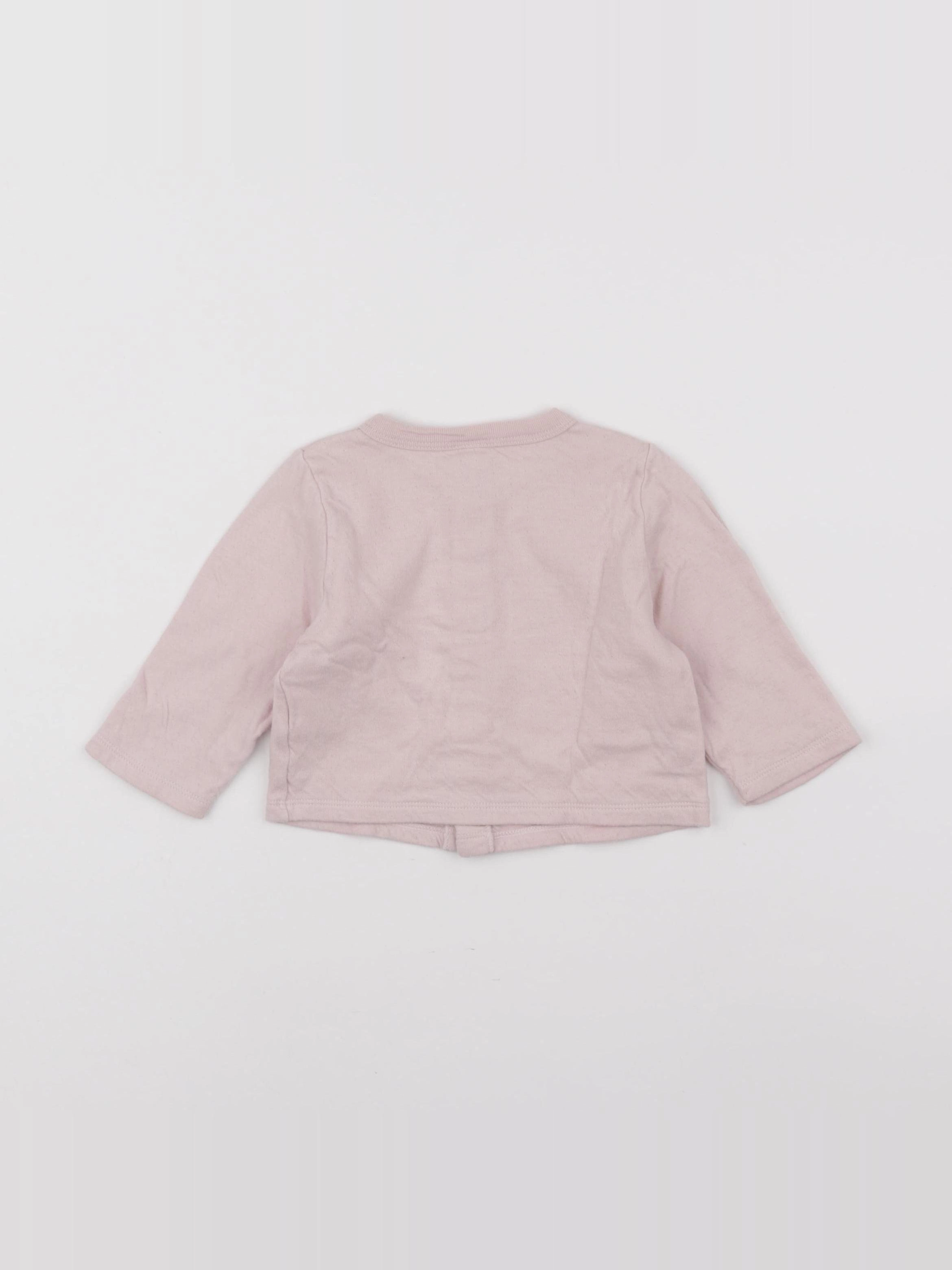 Petit Bateau - sweat rose - 12 mois