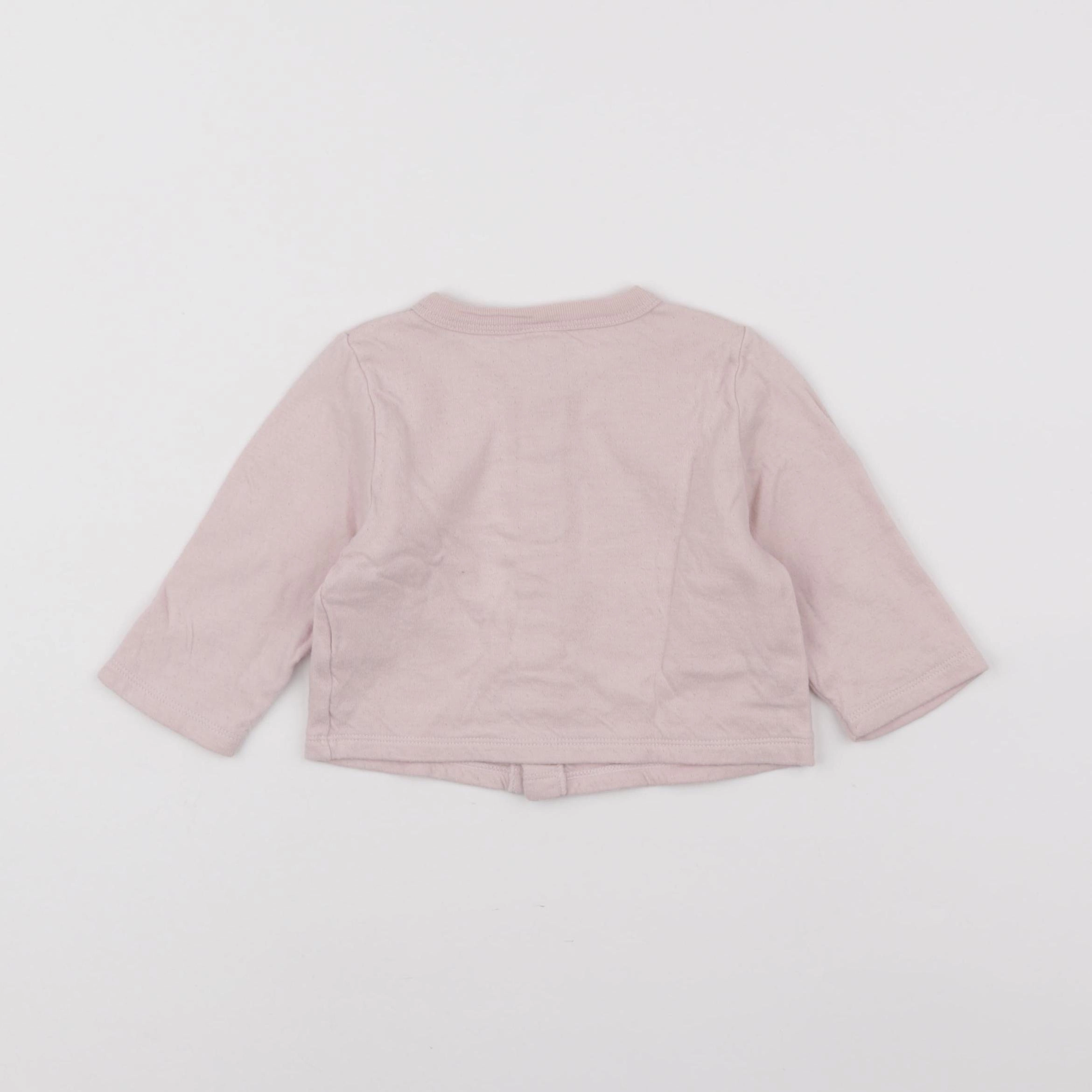 Petit Bateau - sweat rose - 12 mois
