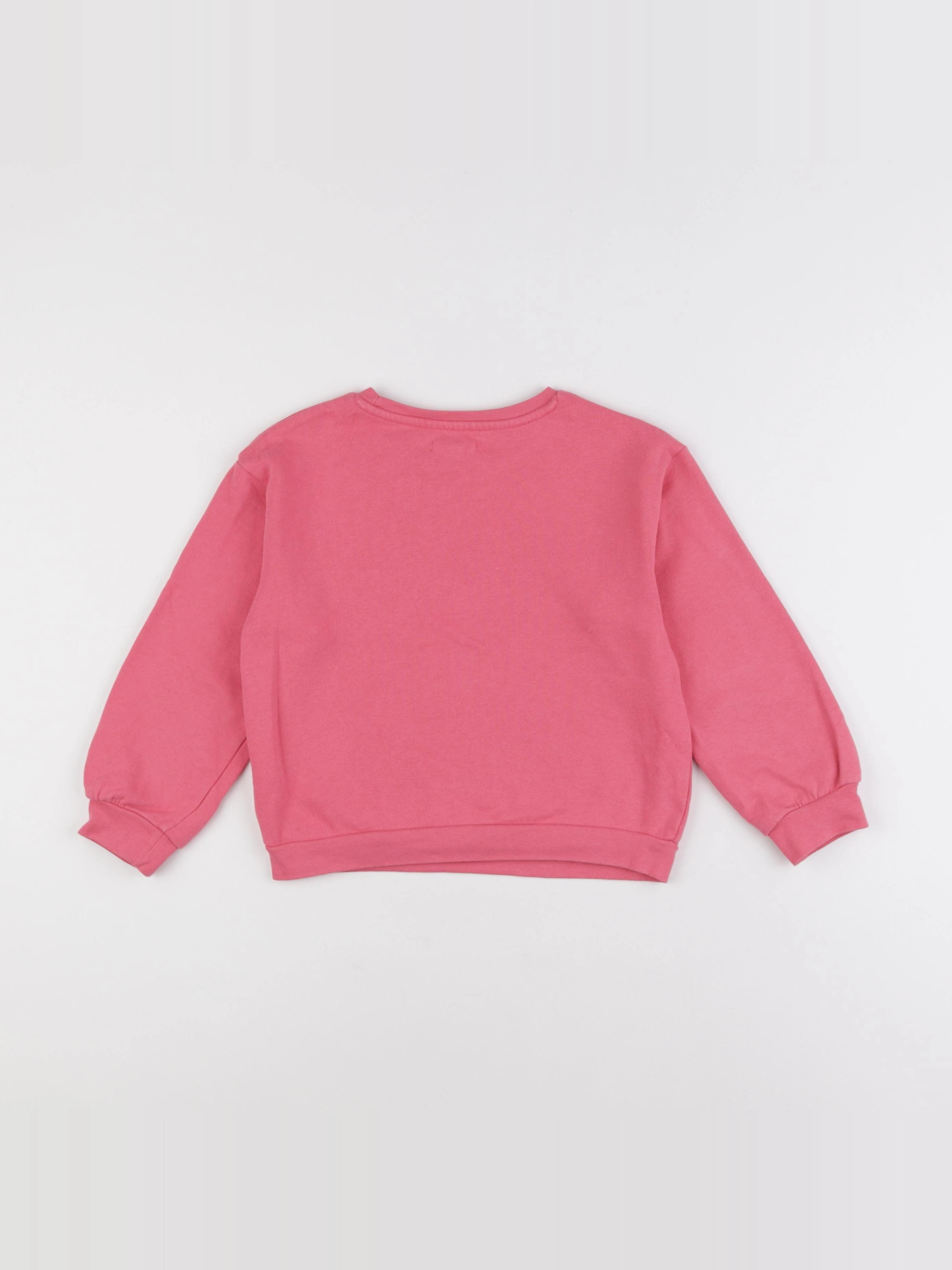 Vertbaudet - sweat rose - 6 ans