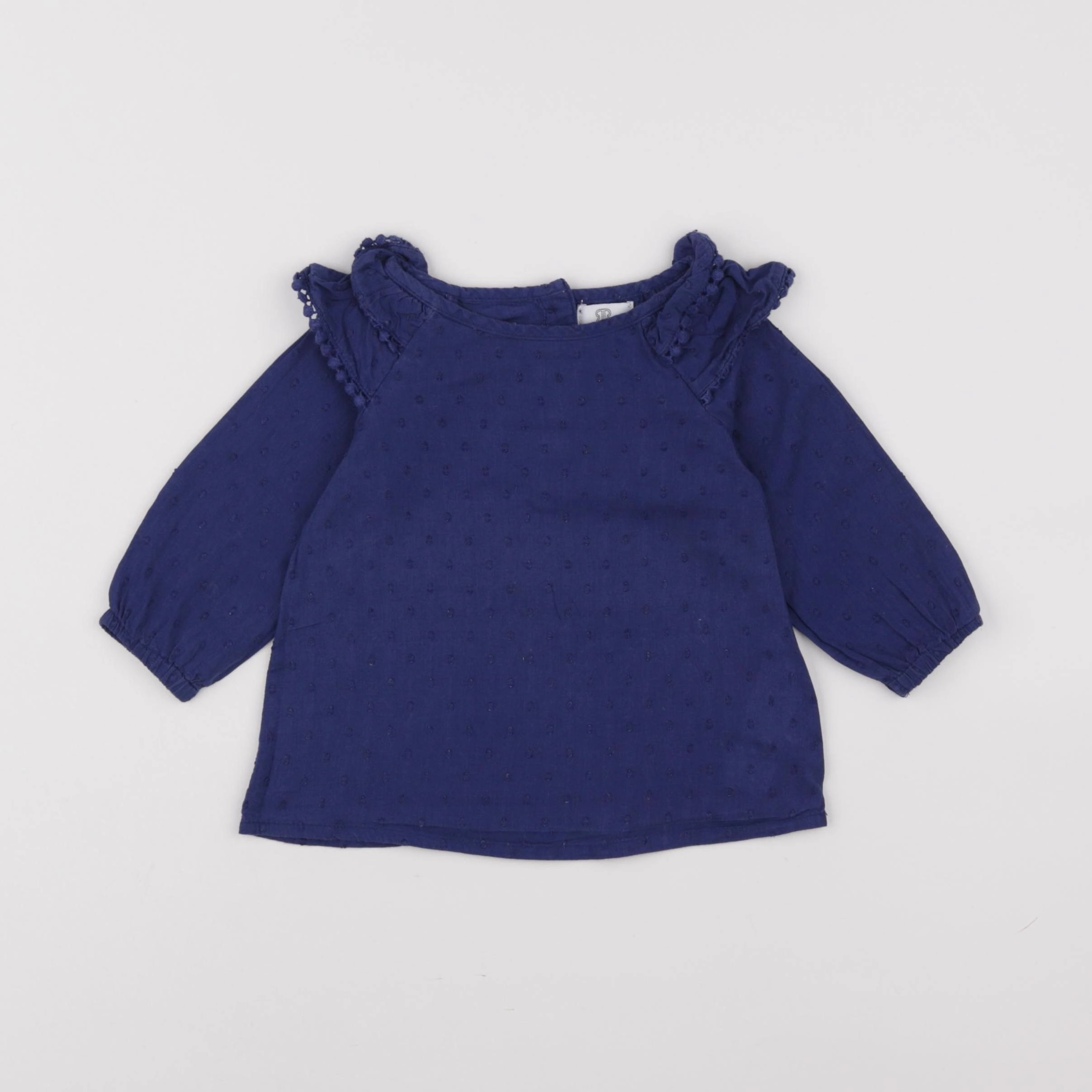 La Redoute - blouse bleu - 9 mois