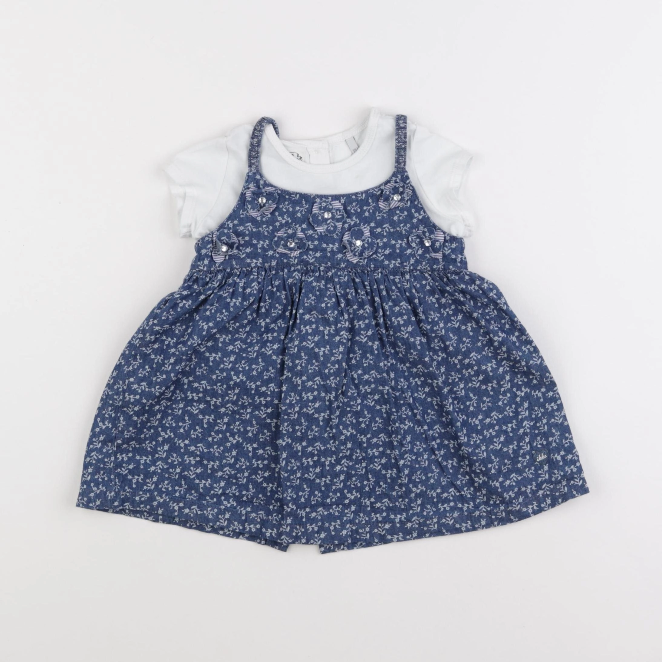 IKKS - robe bleu - 12 mois