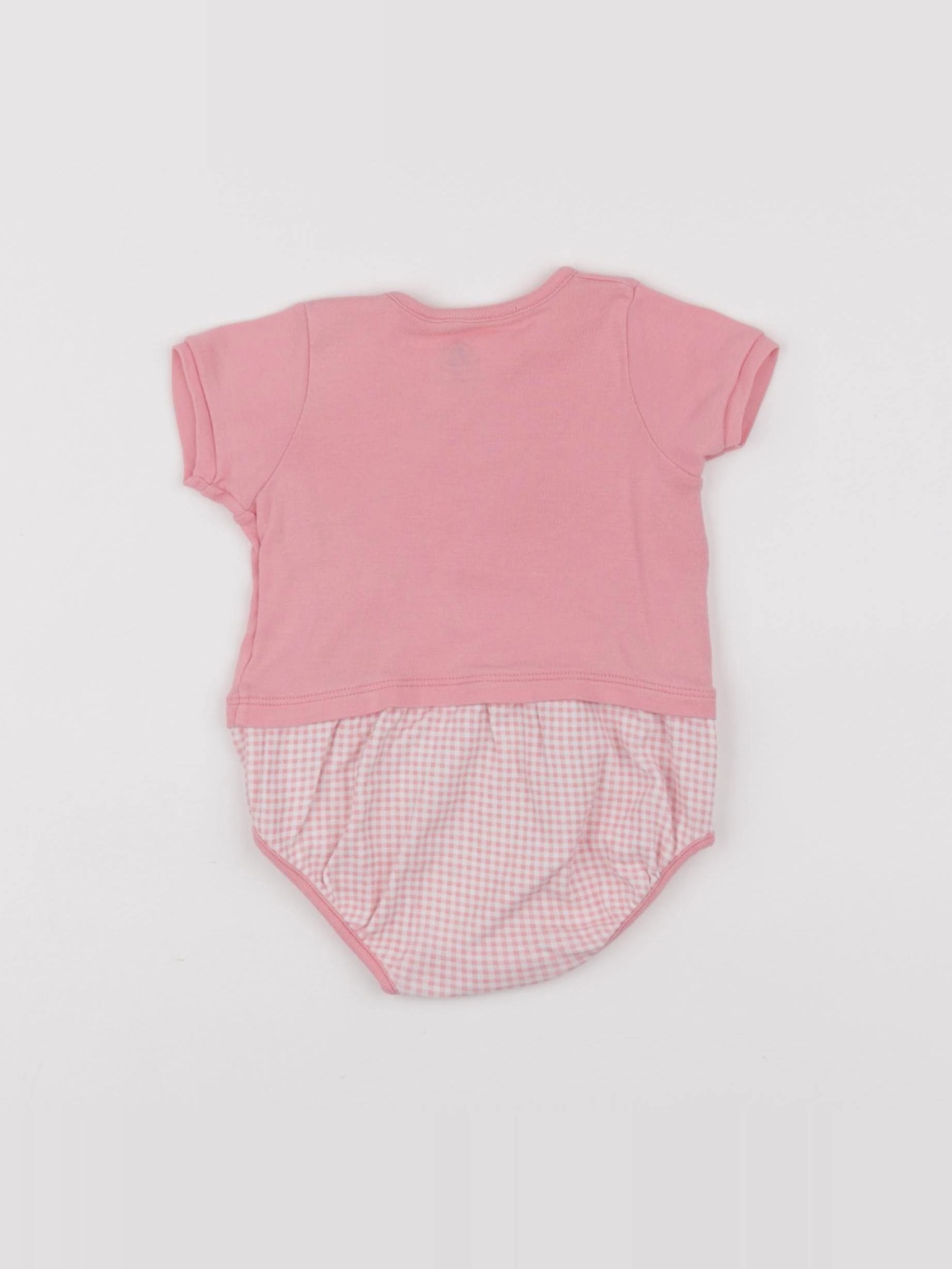 Petit Bateau - combinaison rose - 3 mois