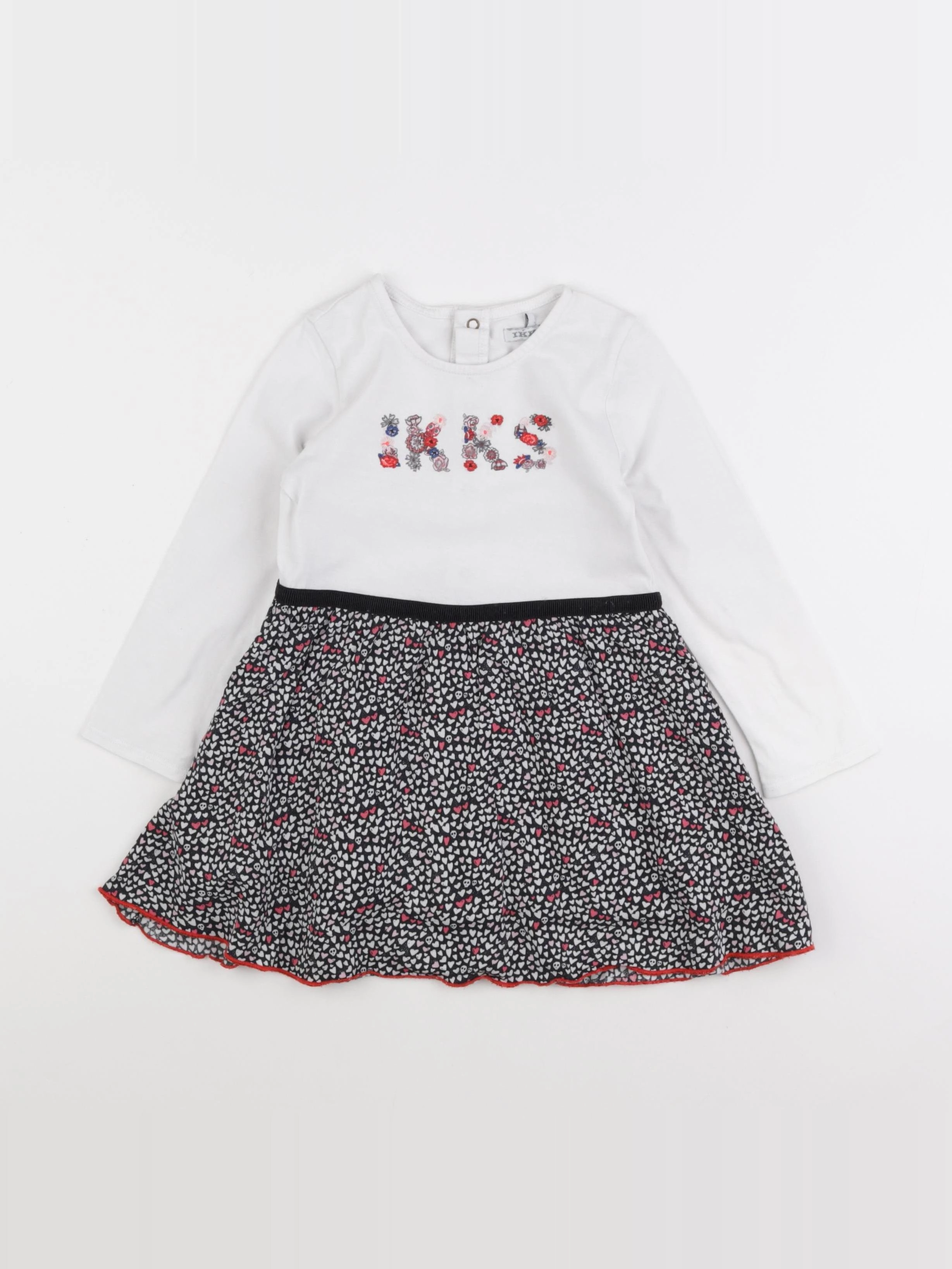 IKKS - robe blanc - 3 ans