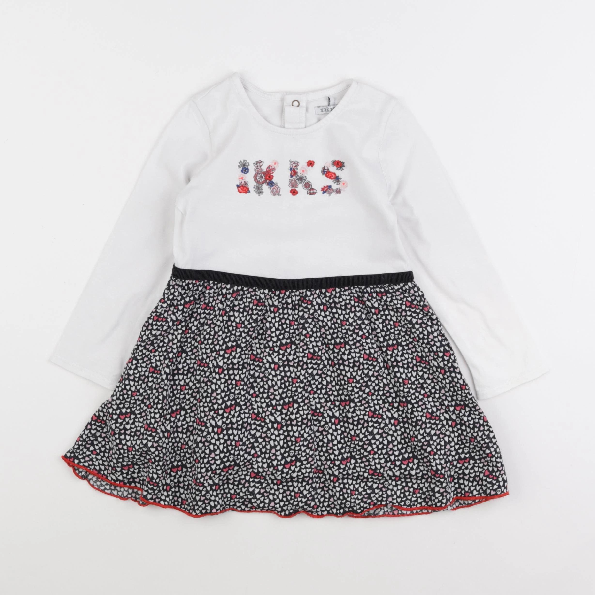 IKKS - robe blanc - 3 ans