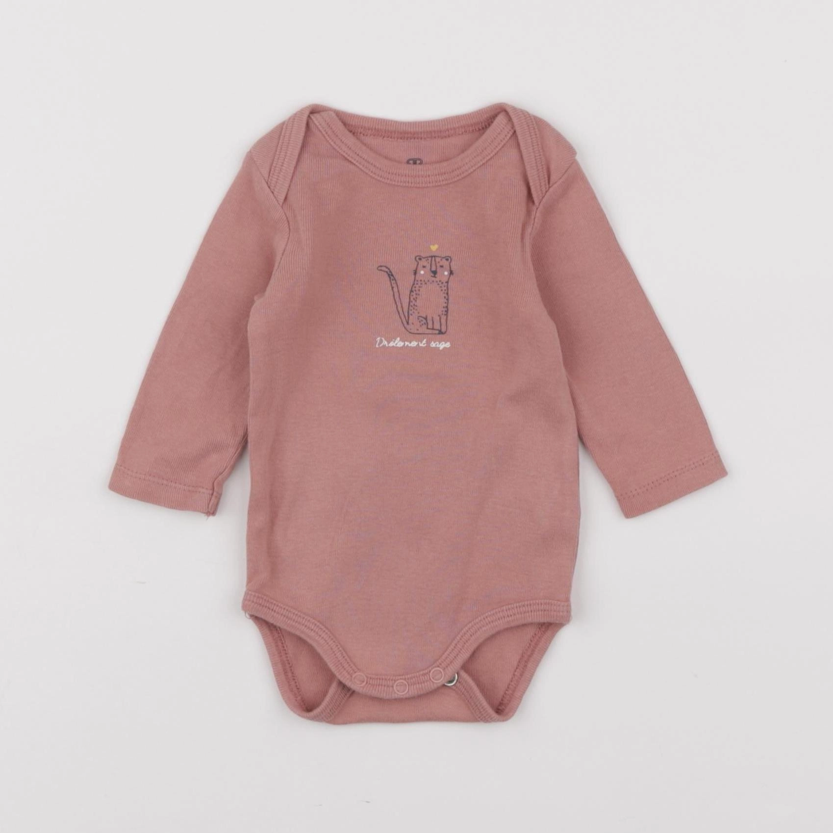 La Redoute - body rose - 3 mois