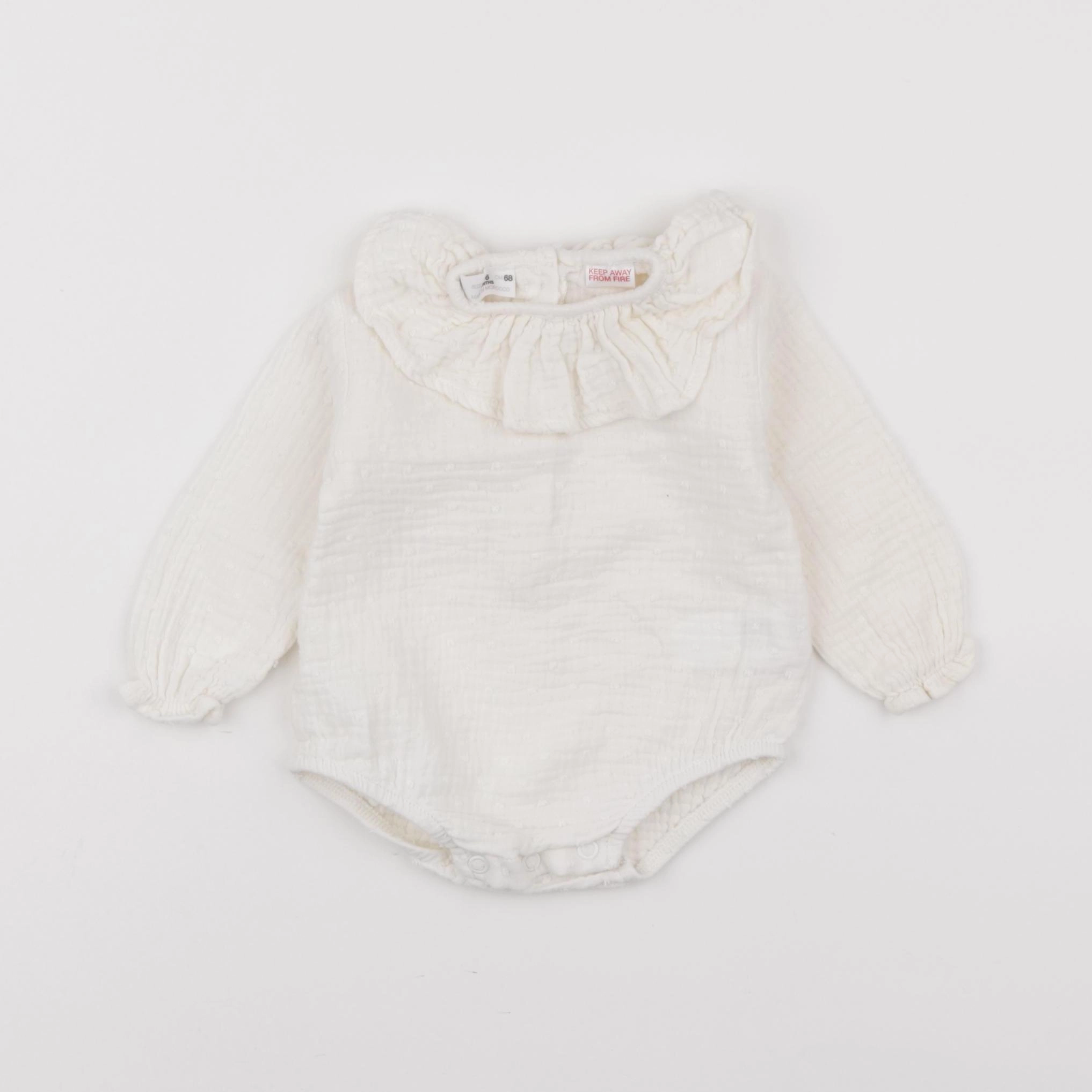 Zara - combinaison blanc - 3/6 mois