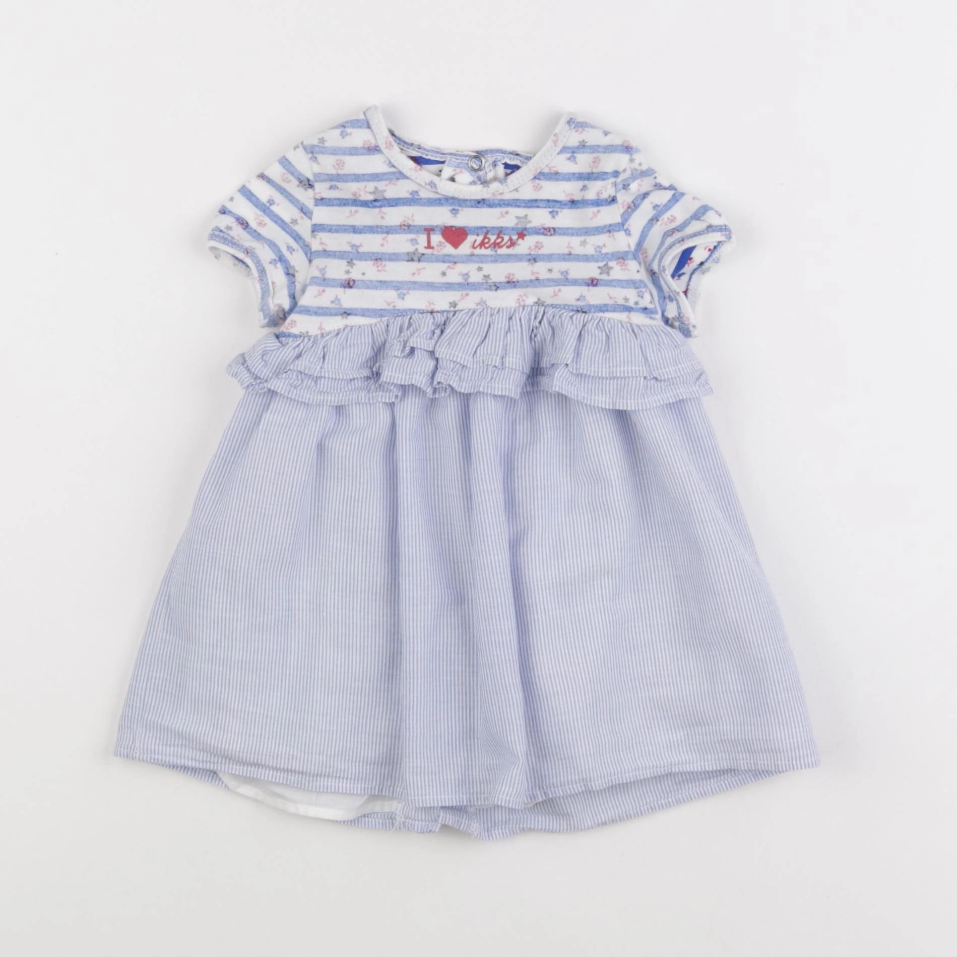 IKKS - robe bleu - 12 mois