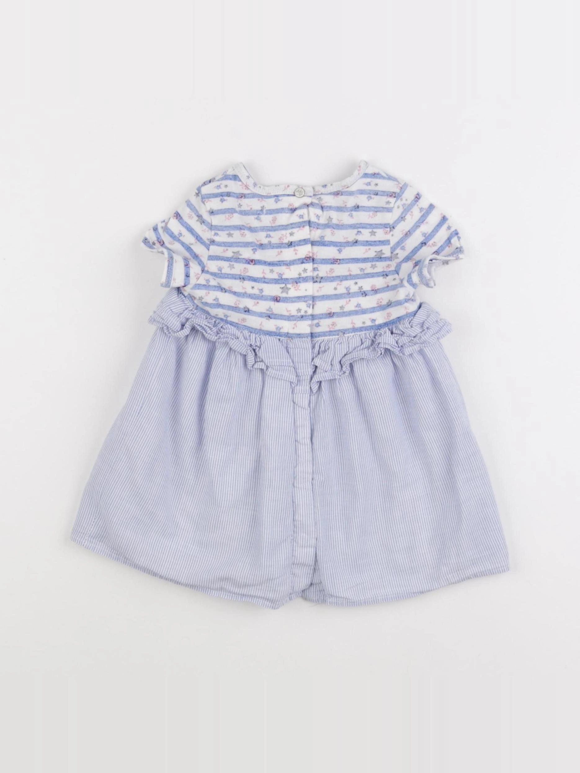IKKS - robe bleu - 12 mois
