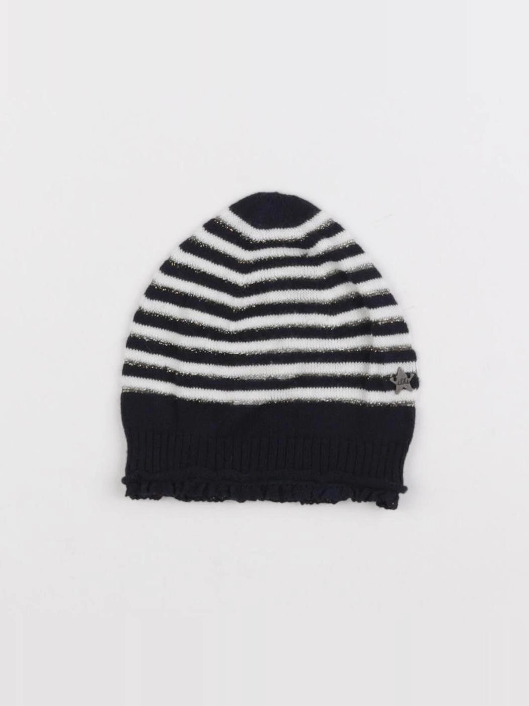 IKKS - bonnet bleu - 6/12 mois