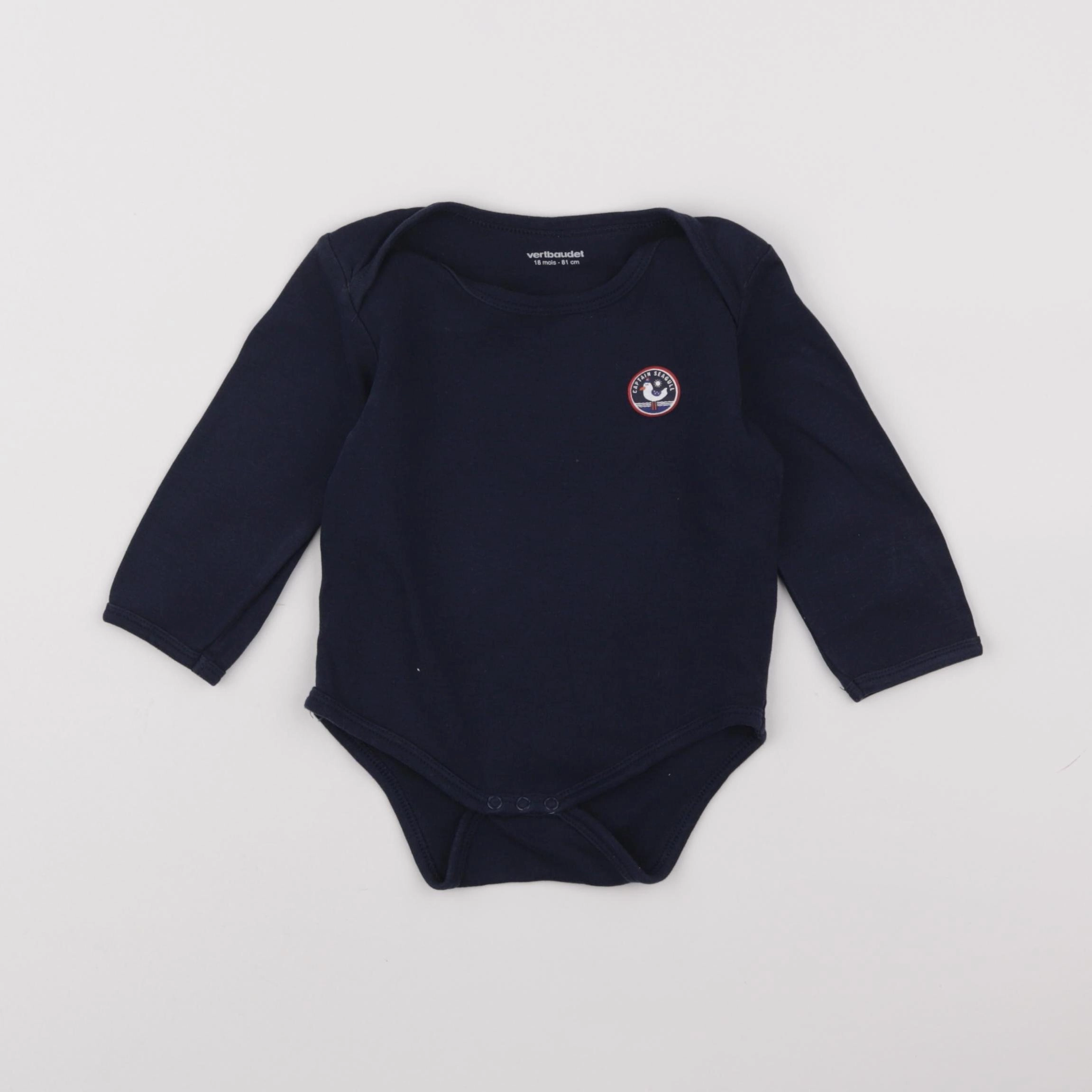 Vertbaudet - body bleu - 6 mois