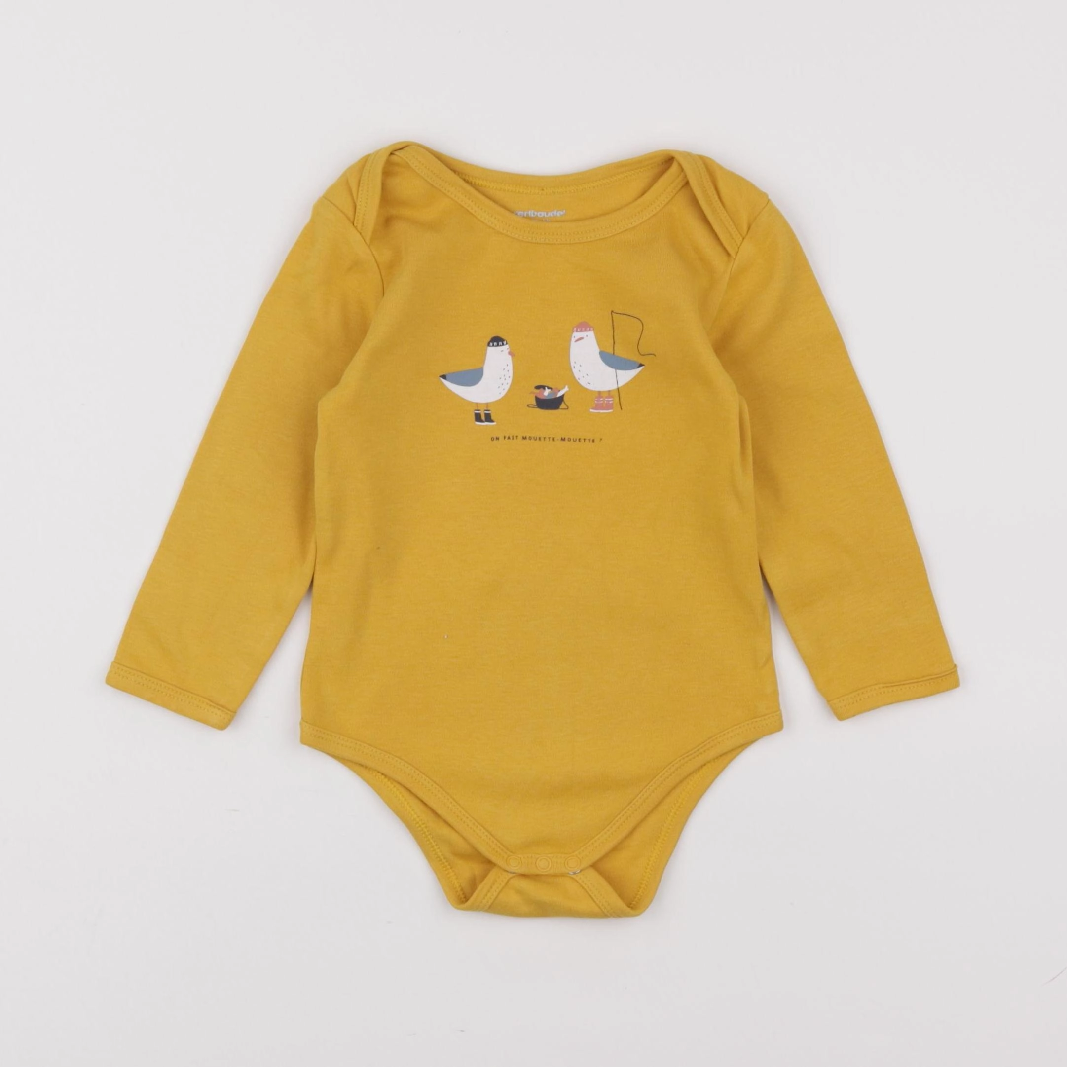Vertbaudet - body jaune - 6 mois