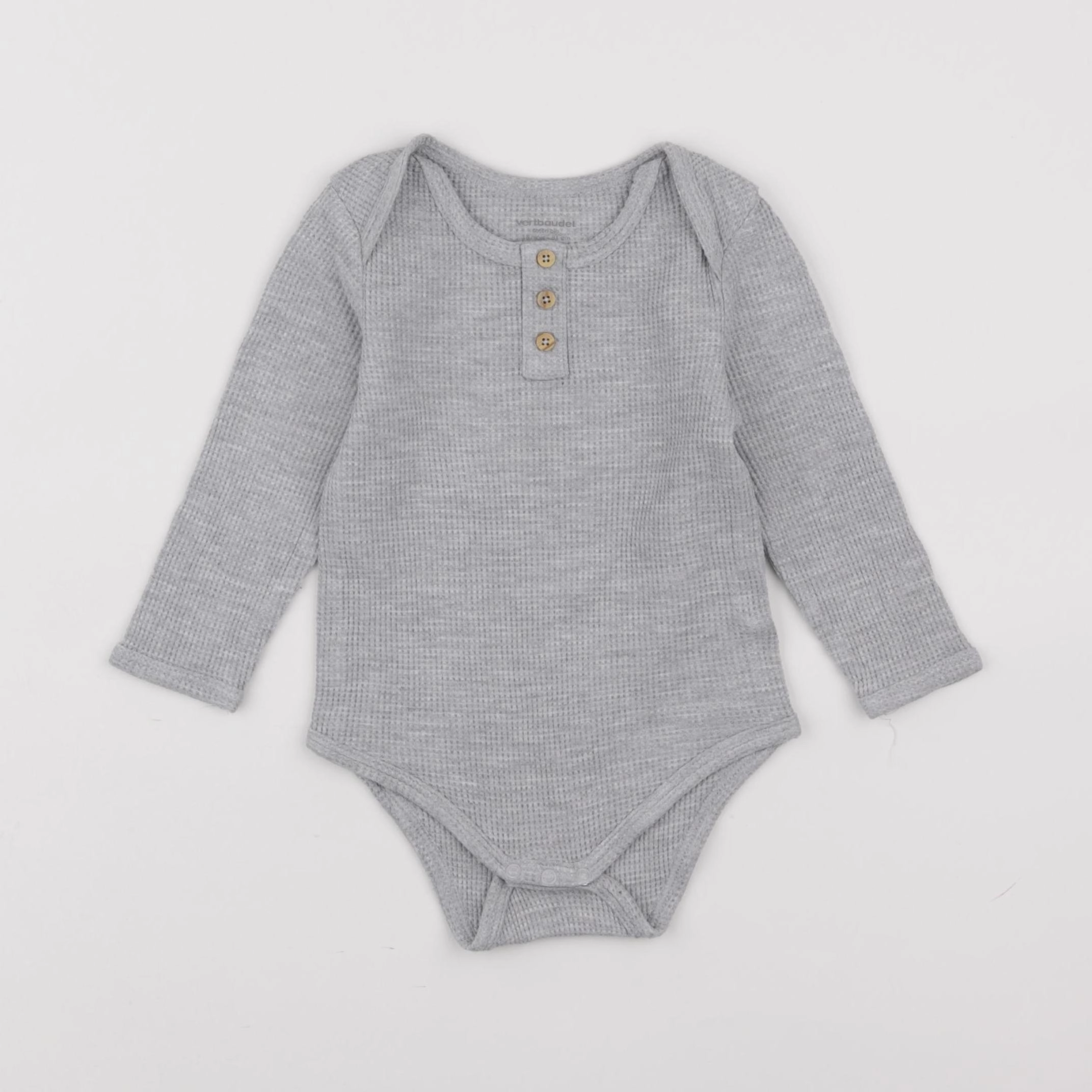 Vertbaudet - body gris - 6 mois