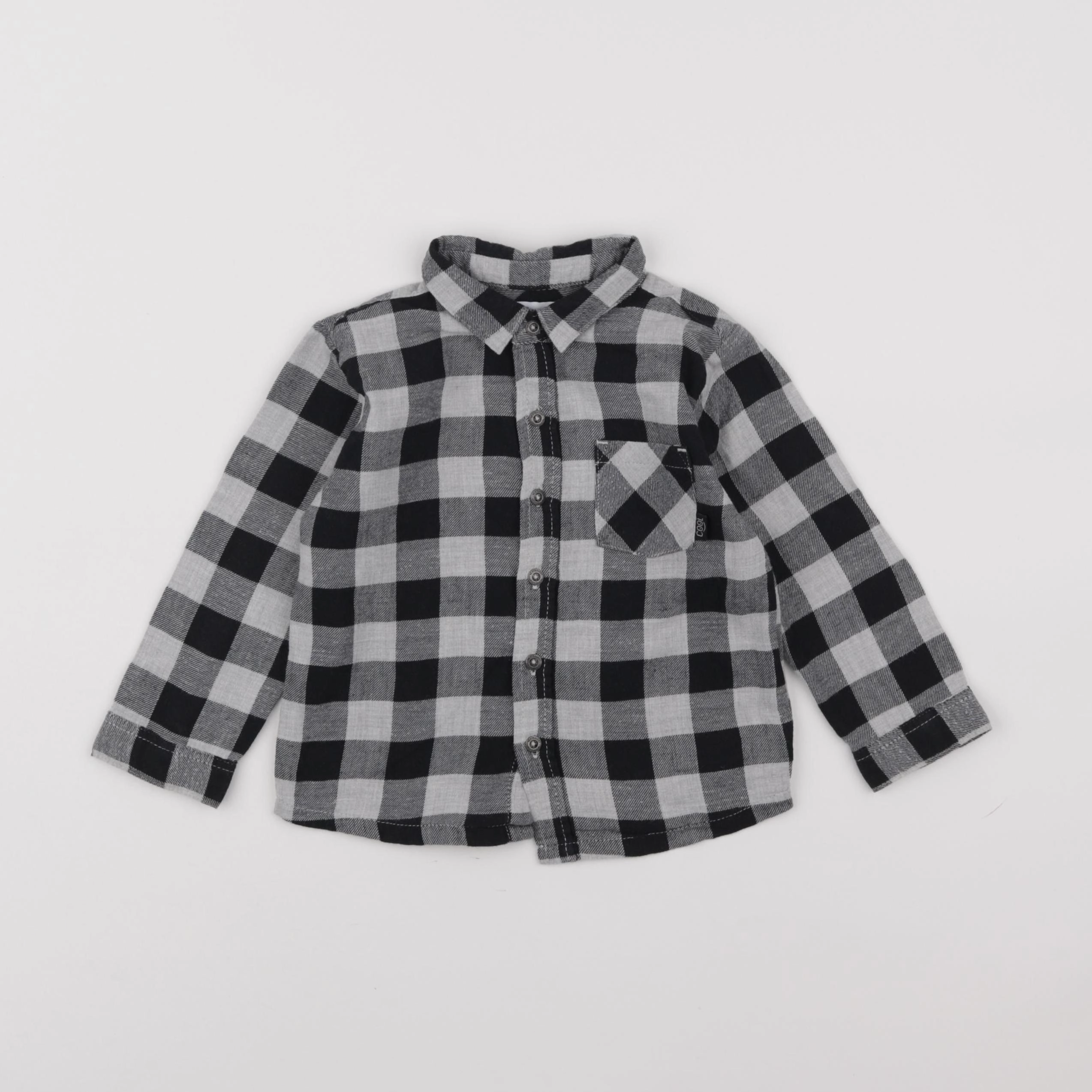 Vertbaudet - chemise noir - 18 mois