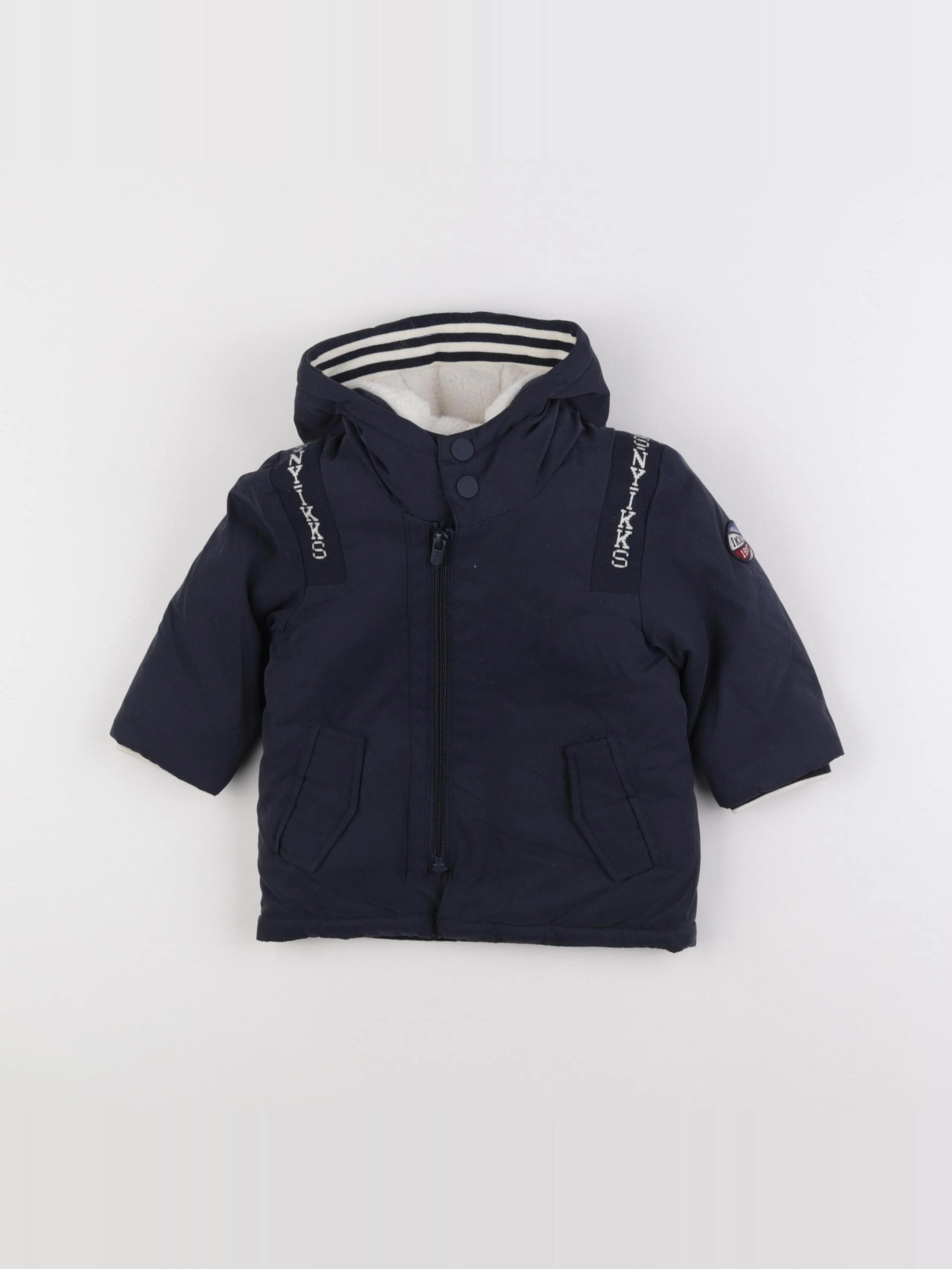 IKKS - manteau bleu - 12 mois