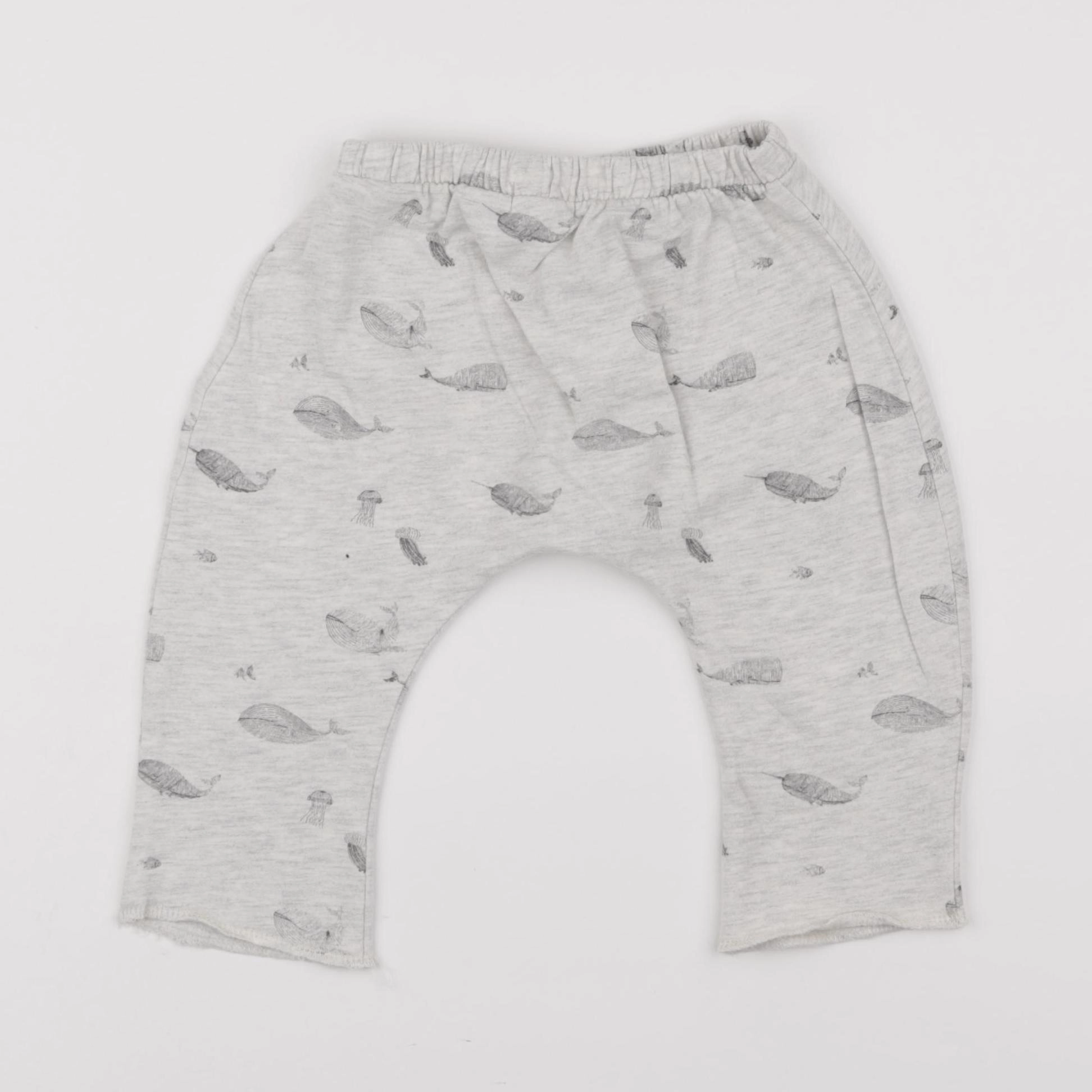 Vertbaudet - sarouel gris - 6 mois