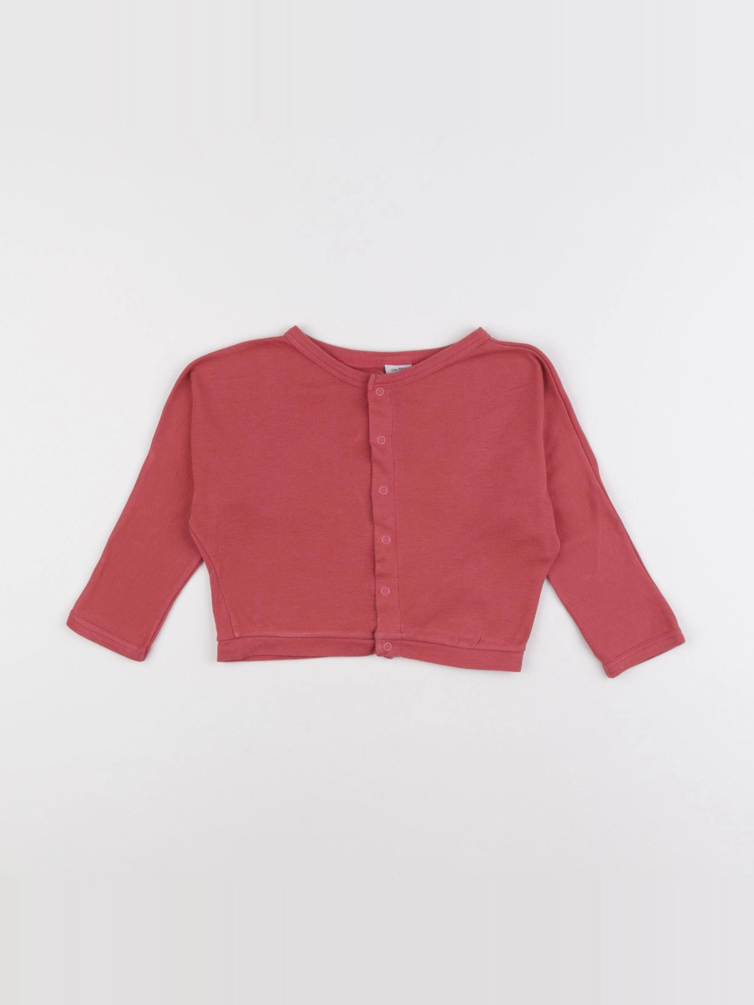 Petit Bateau - sweat rose - 24 mois