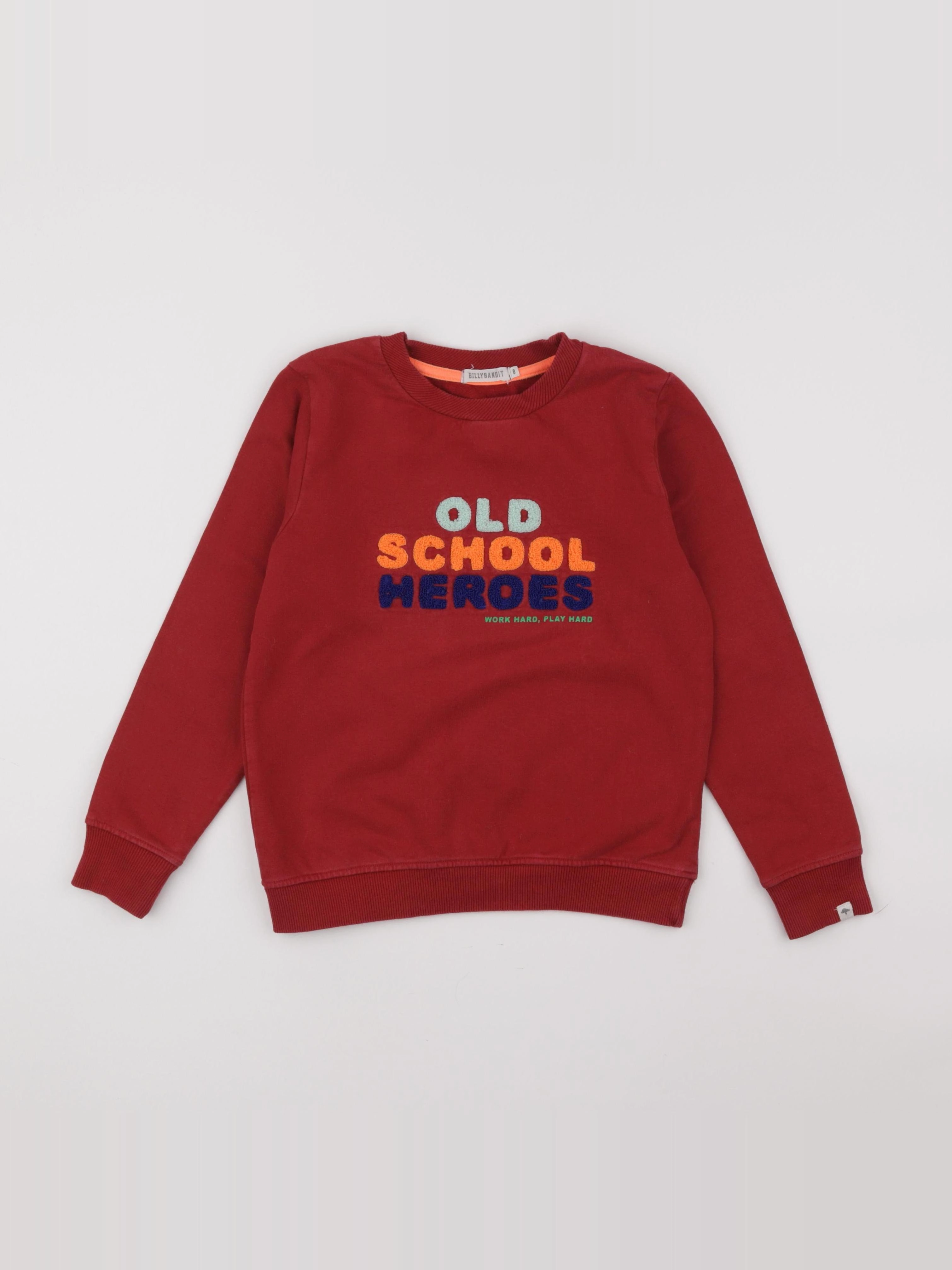 Billy Bandit - sweat rouge - 8 ans