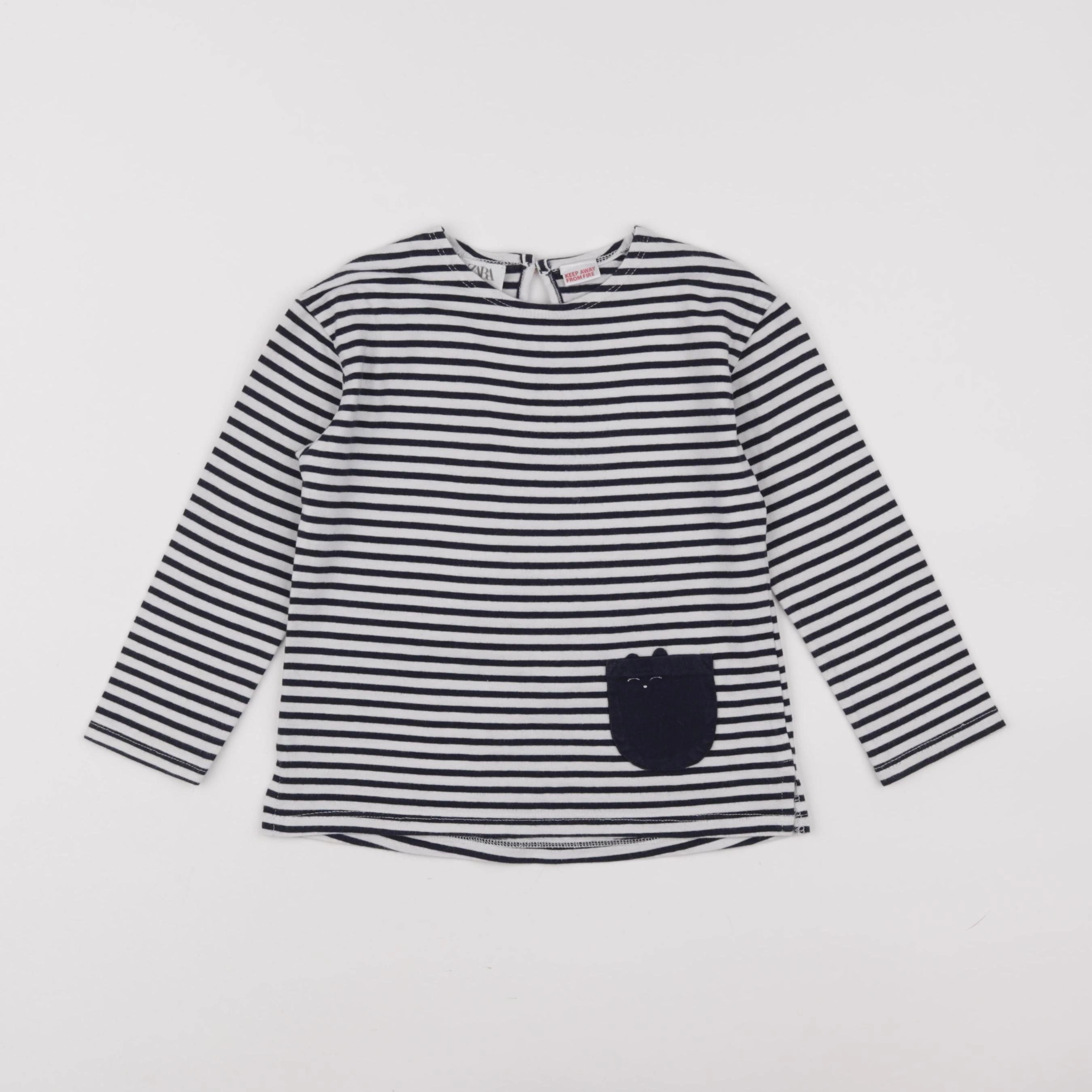 Zara - tee-shirt bleu - 3/4 ans