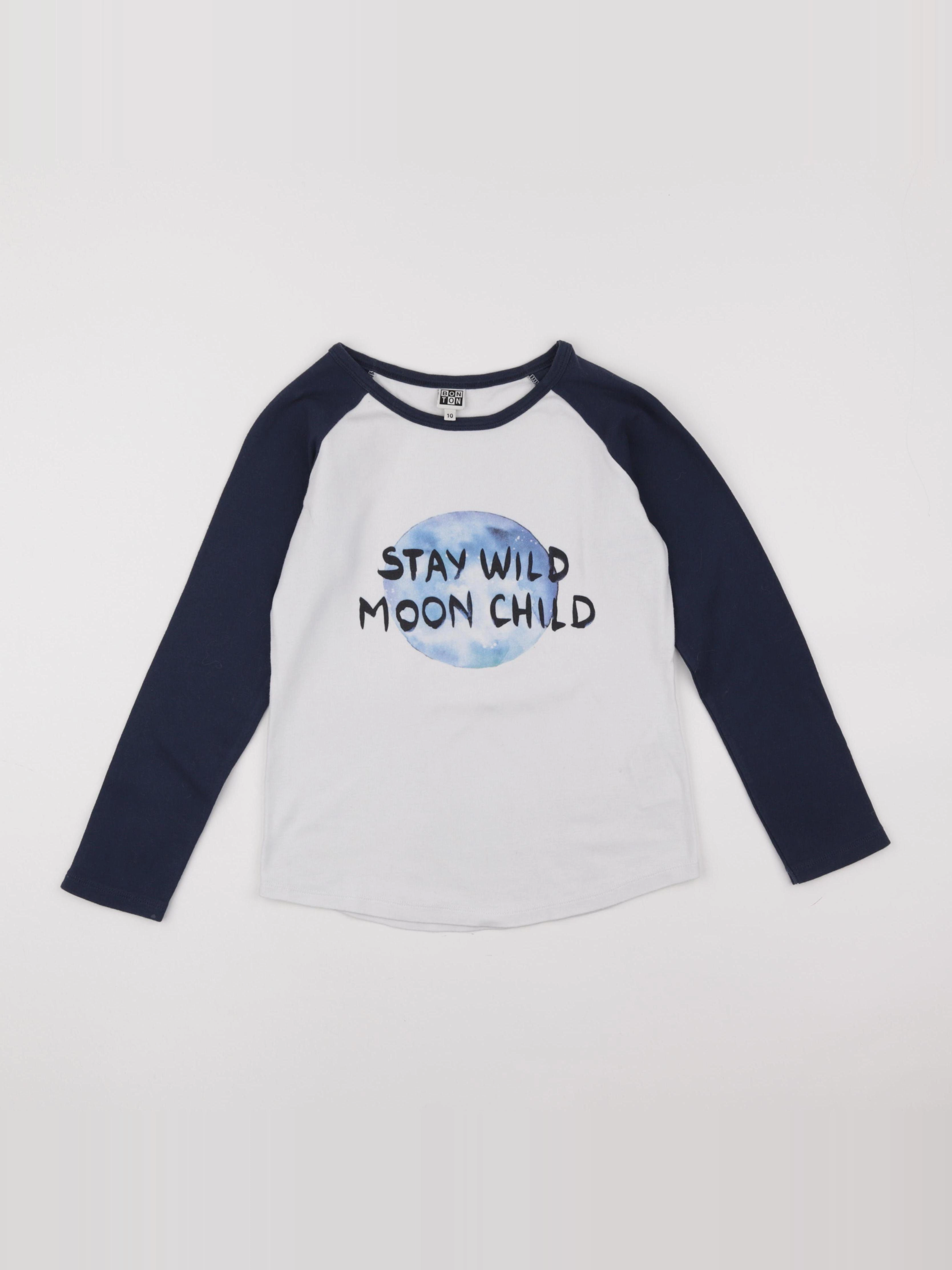 Bonton - tee-shirt bleu - 10 ans