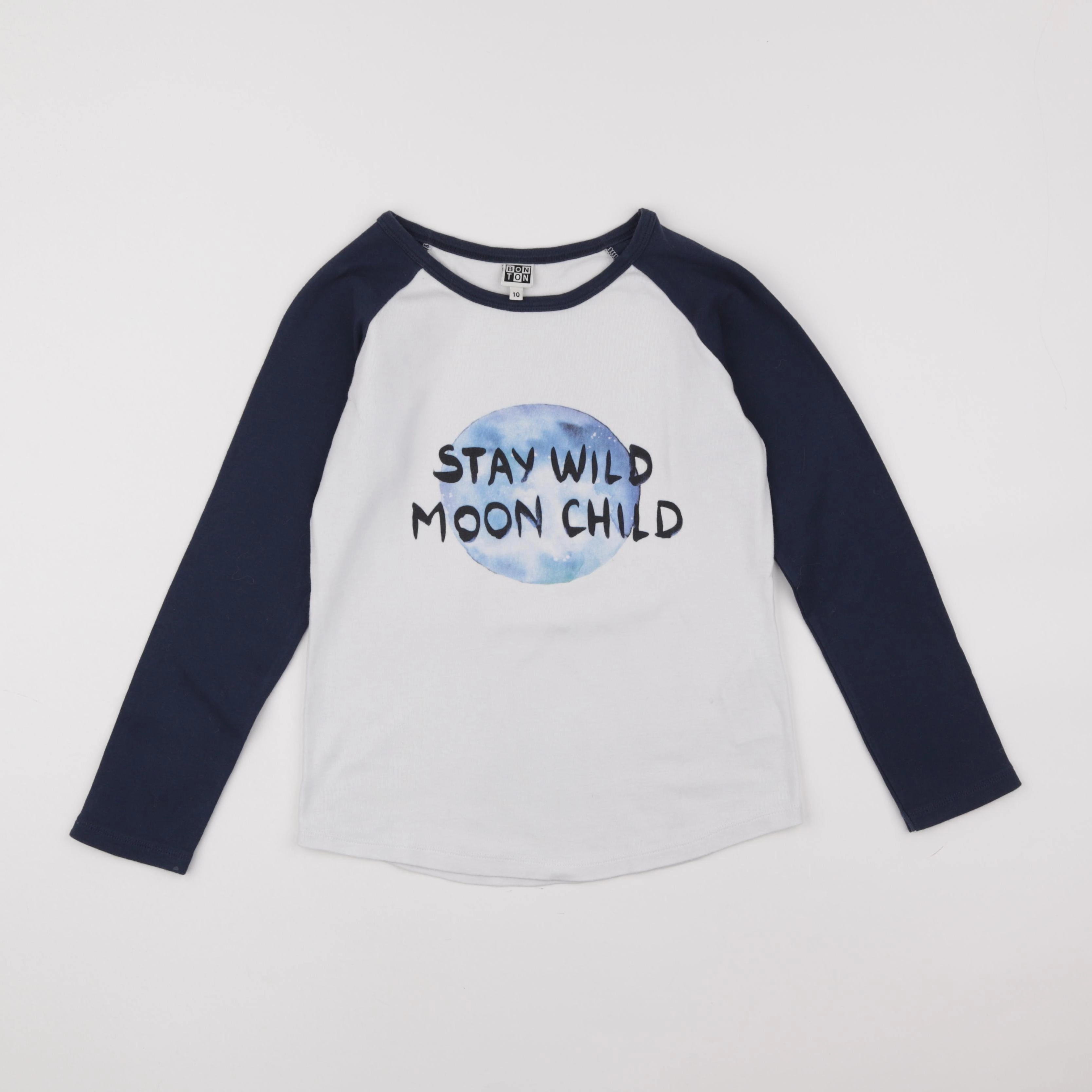 Bonton - tee-shirt bleu - 10 ans