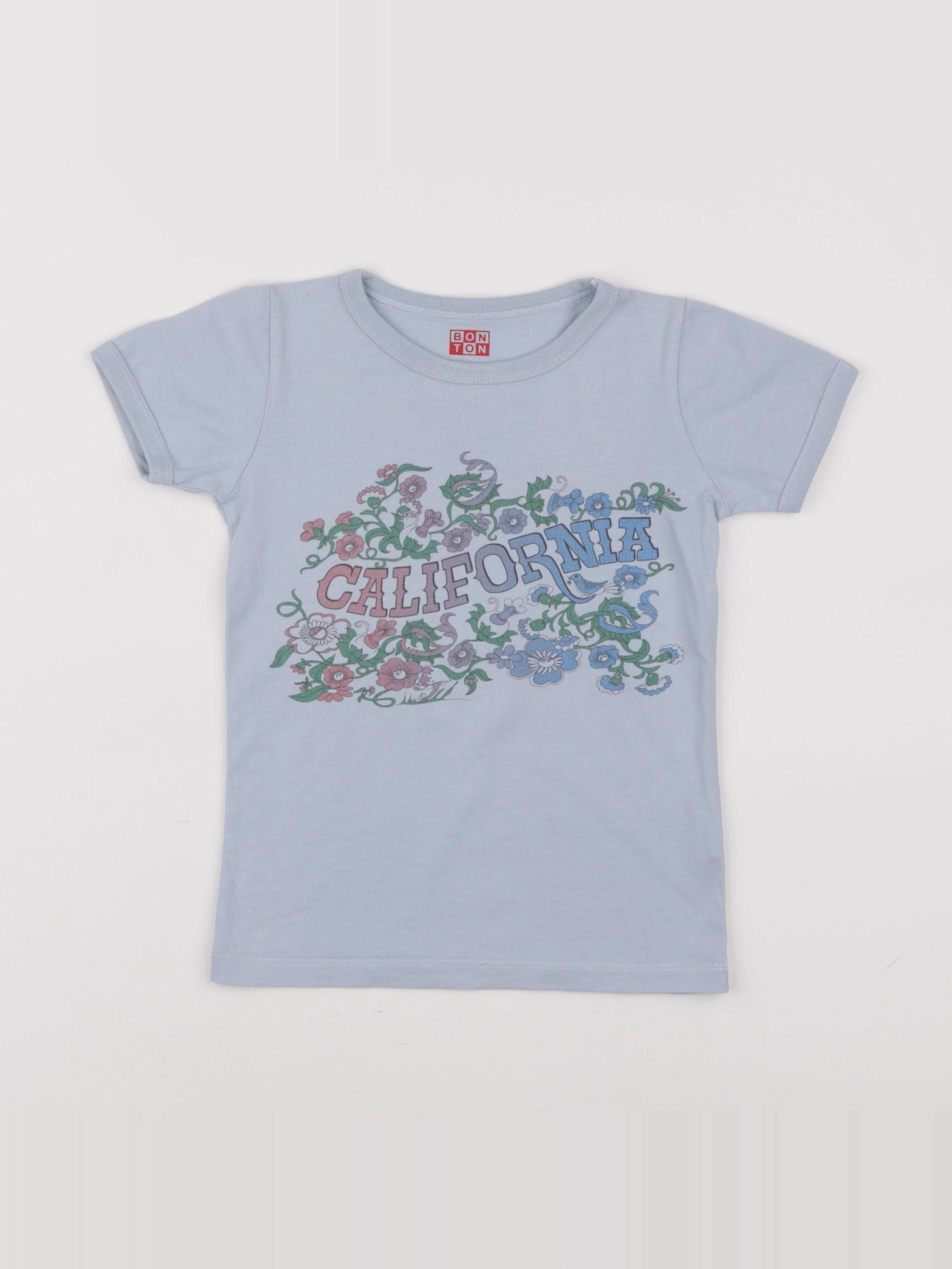 Bonton - tee-shirt imprimé au dos bleu - 4 ans
