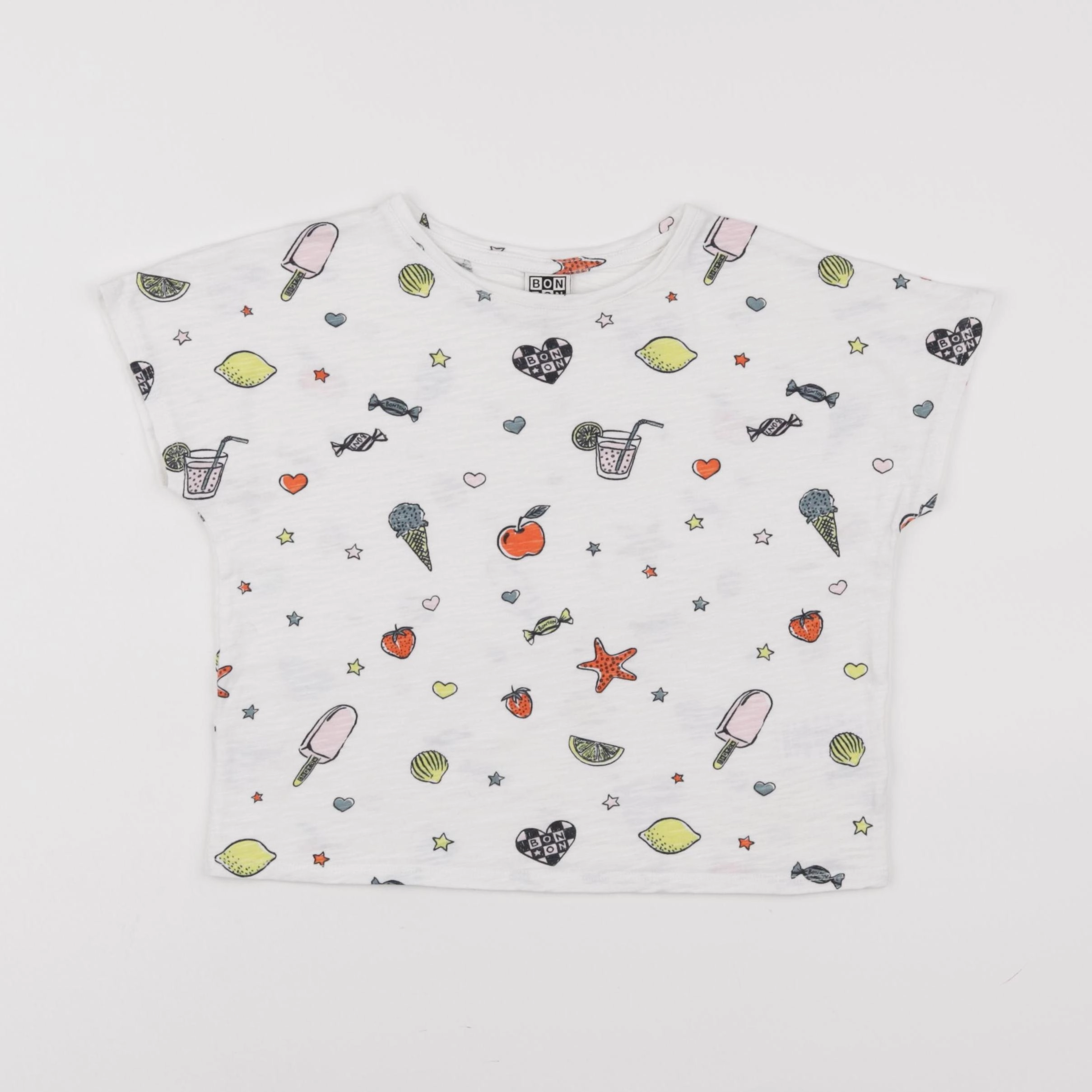 Bonton - tee-shirt multicolore - 6 ans