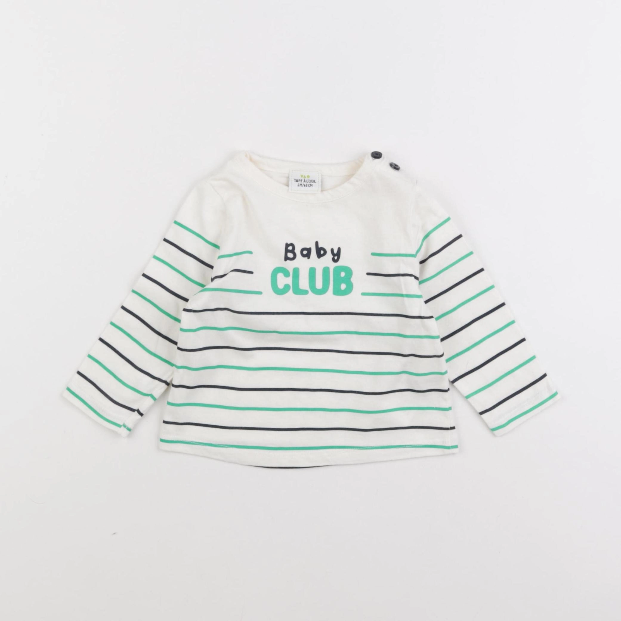Tape à l'oeil - tee-shirt vert - 6 mois