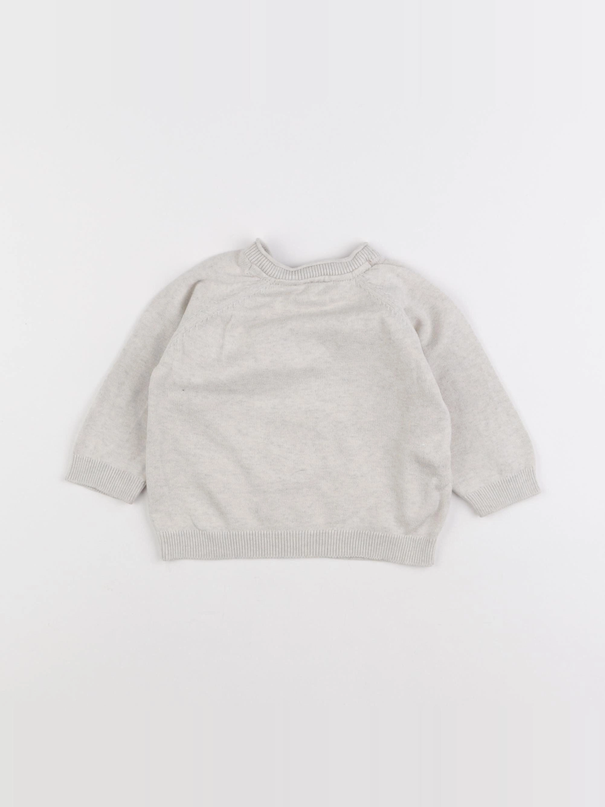 Tape à l'oeil - pull beige - 6 mois