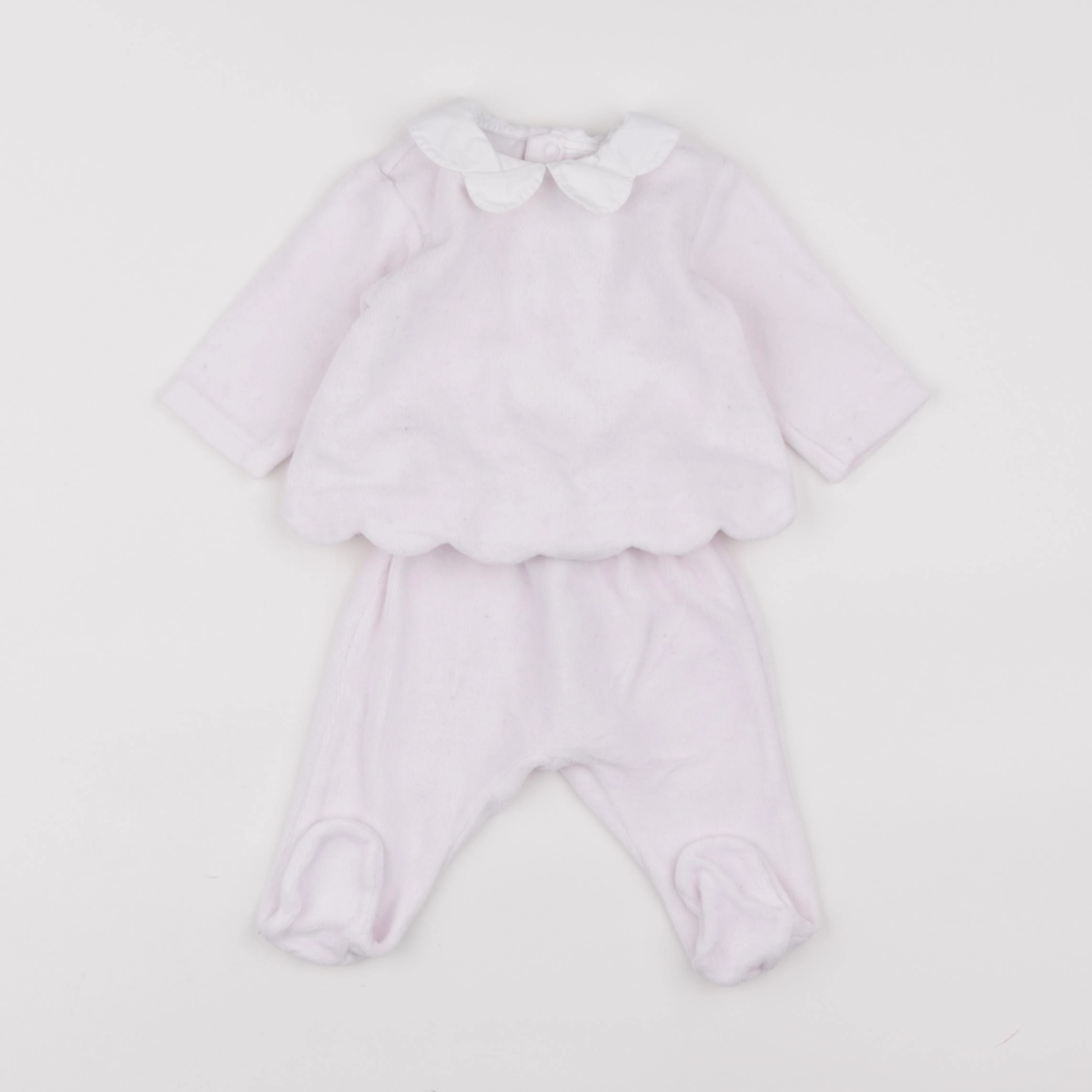 Jacadi - pyjama velours rose - 3 mois