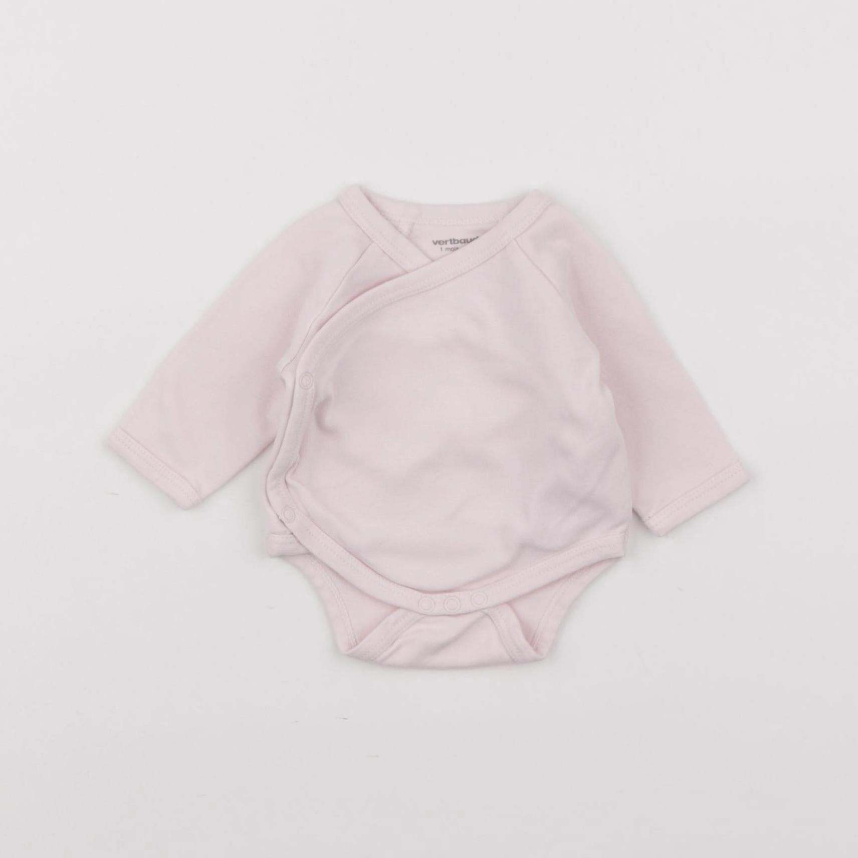 Vertbaudet - body rose - 1 mois