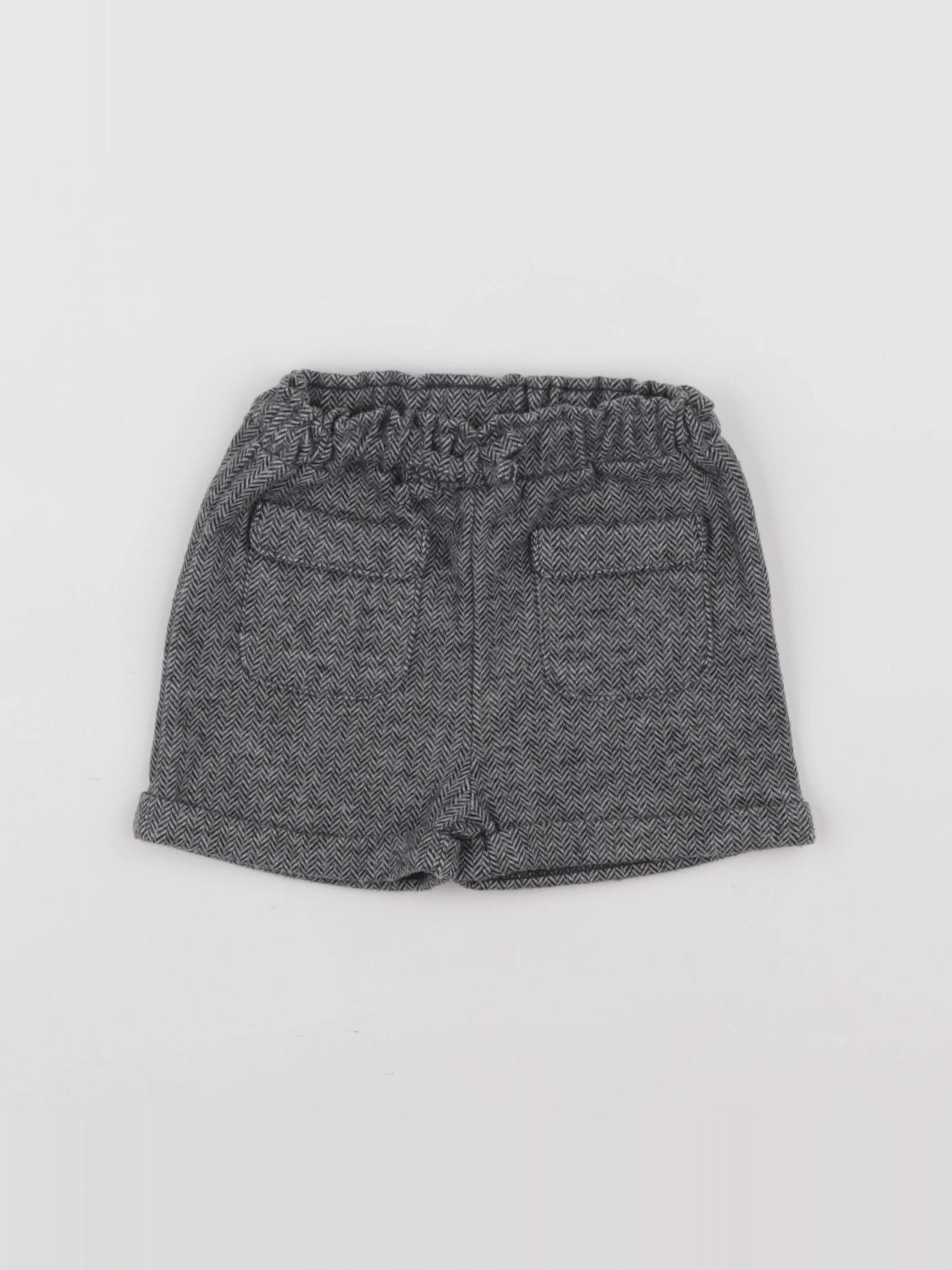 Vertbaudet - short gris - 6 mois