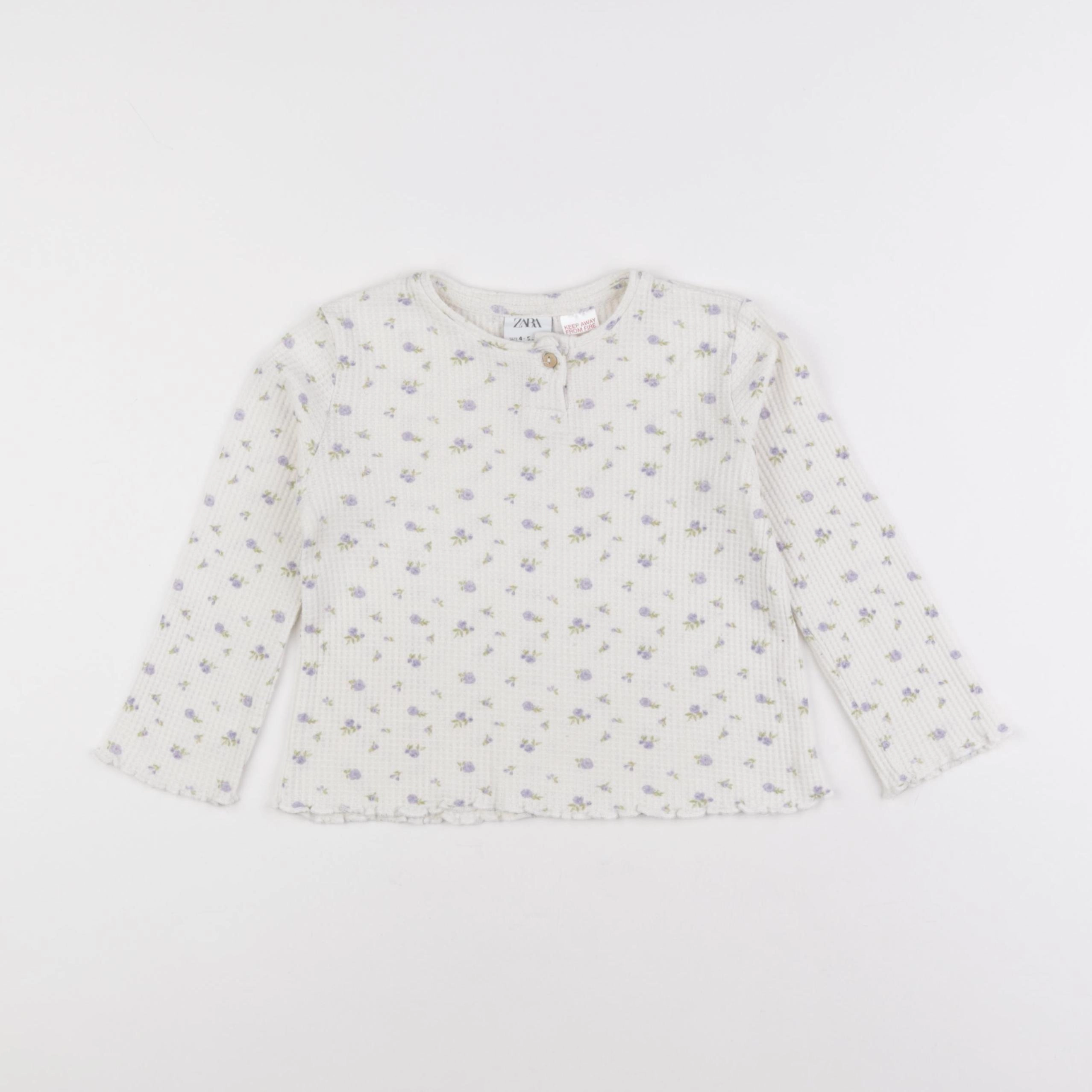 Zara - tee-shirt beige - 4/5 ans