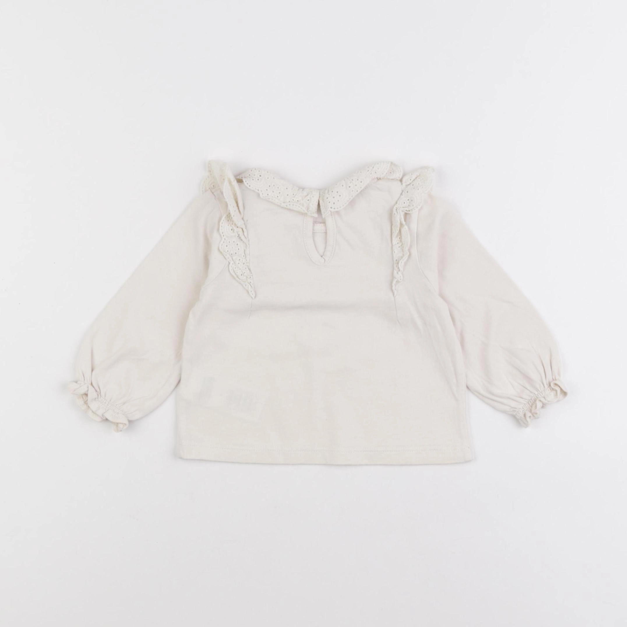 Vertbaudet - blouse blanc - 6 mois