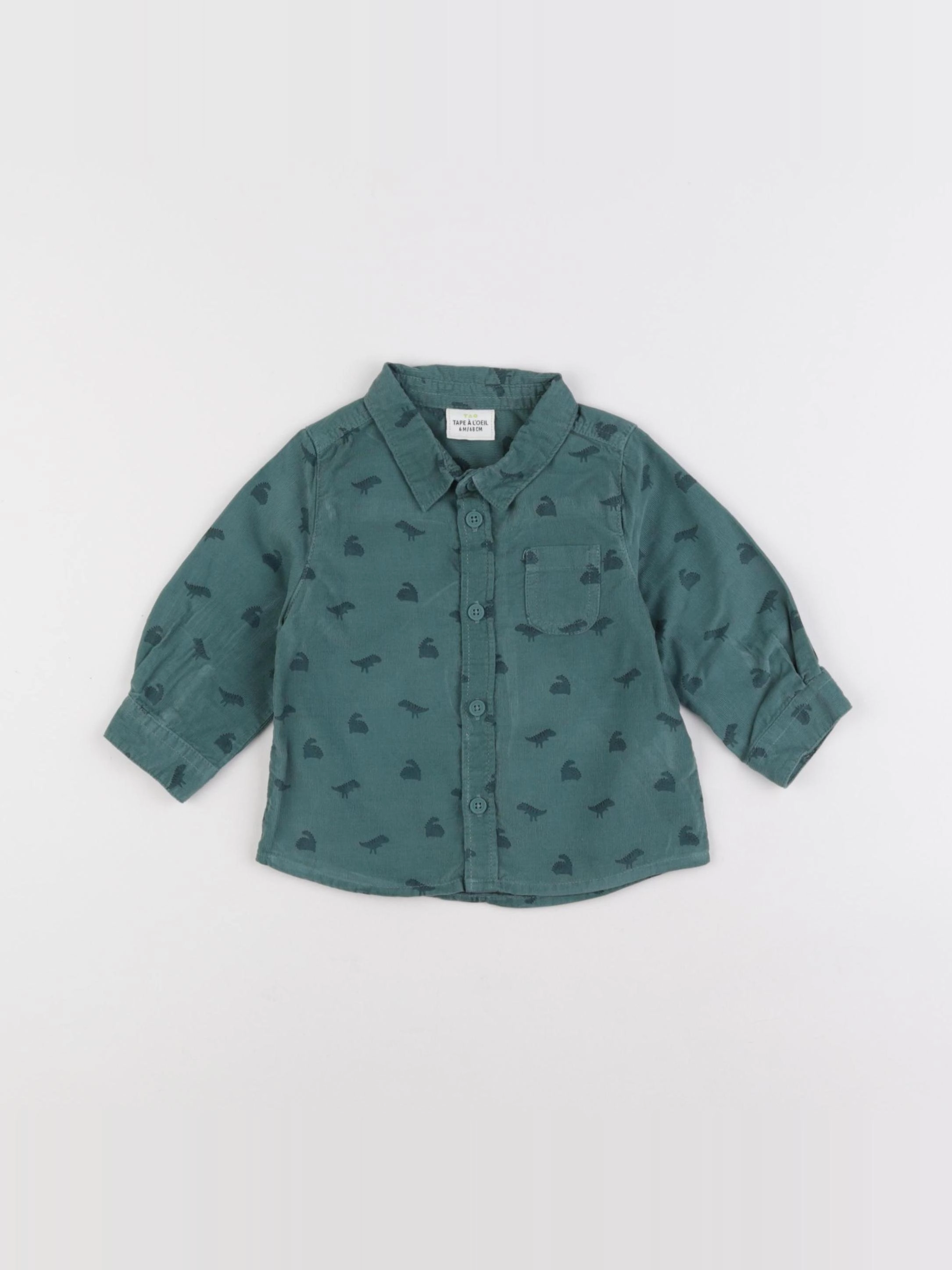 Tape à l'oeil - chemise vert - 6 mois