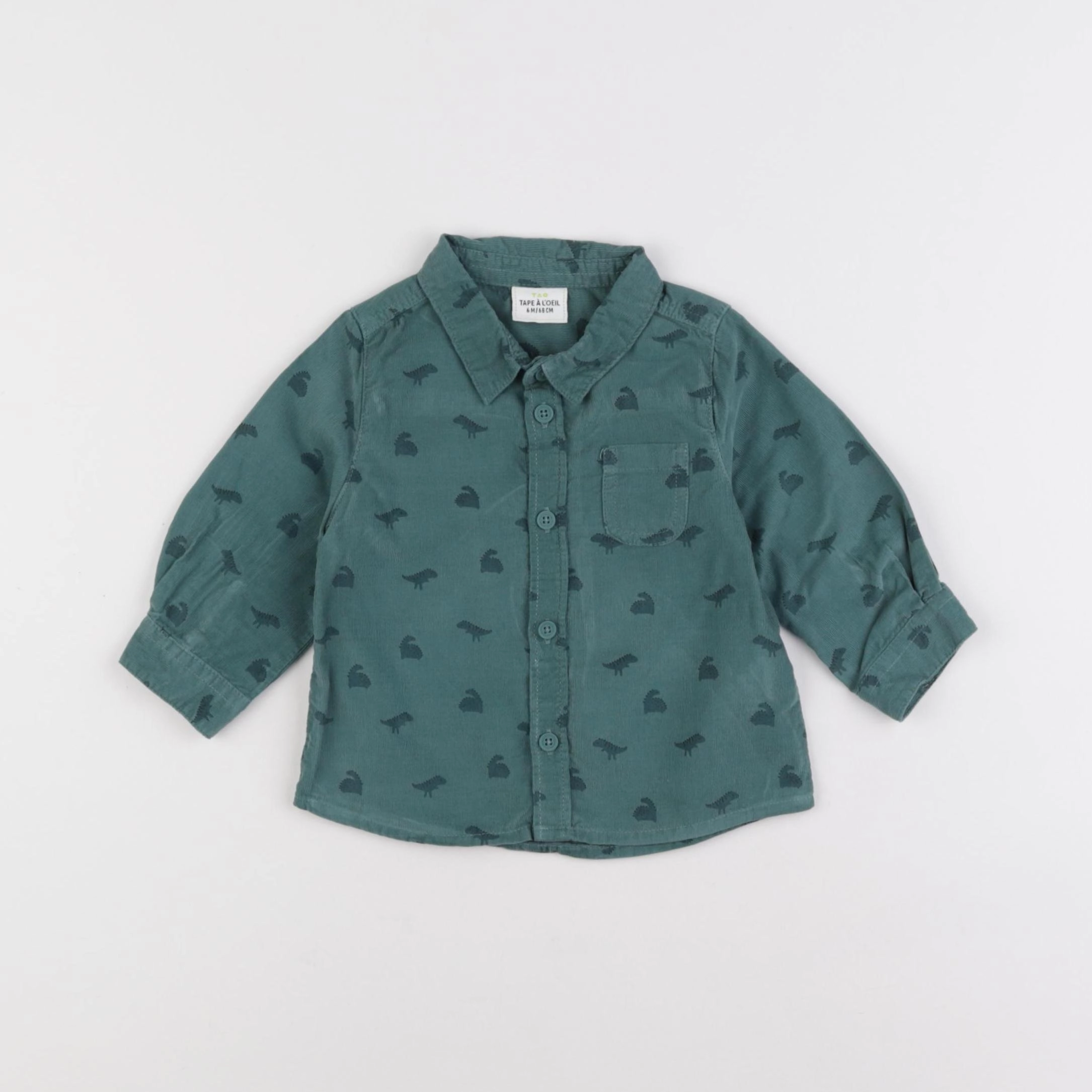 Tape à l'oeil - chemise vert - 6 mois