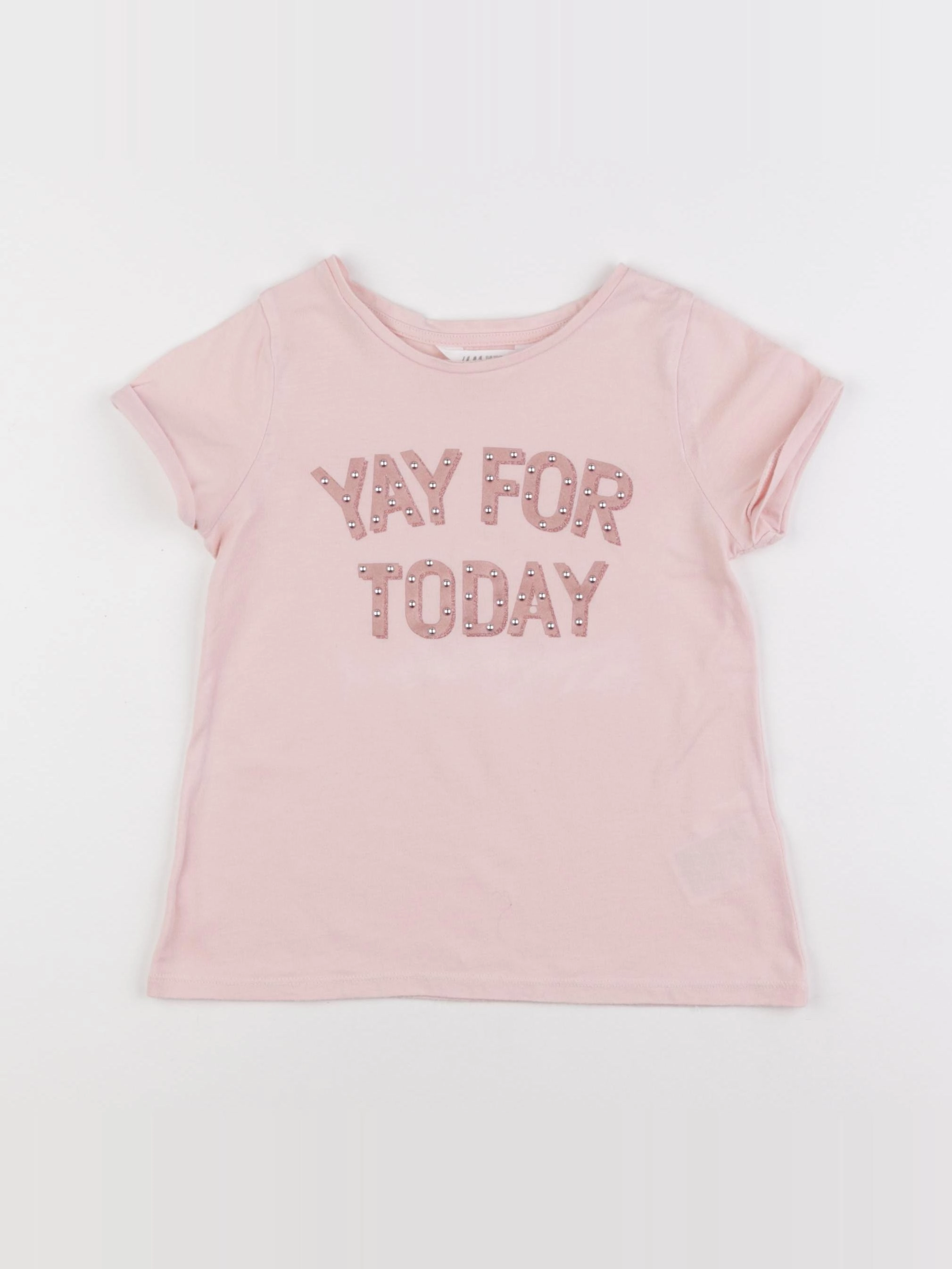 H&M - tee-shirt rose - 4/6 ans