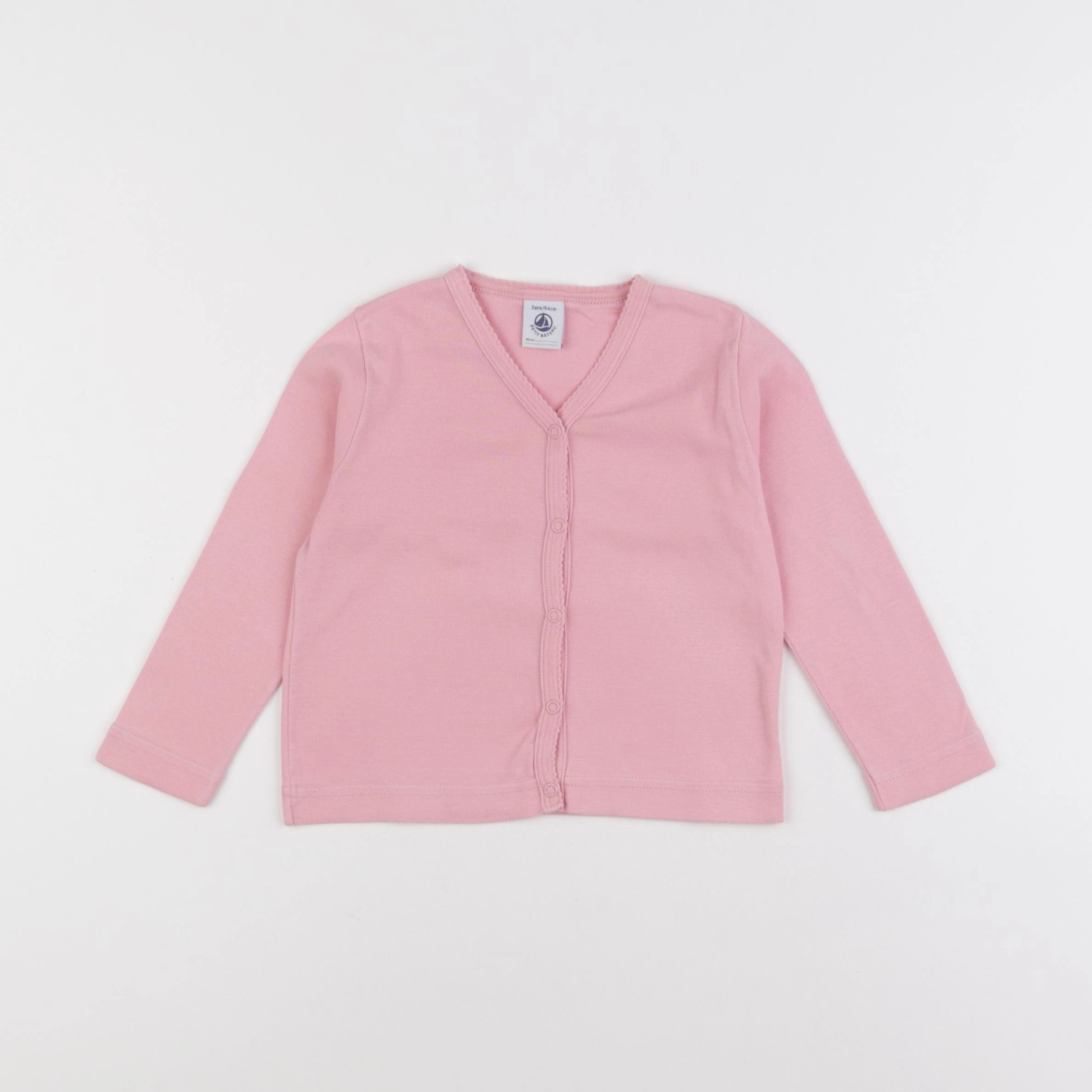 Petit Bateau - tee-shirt rose - 3 ans