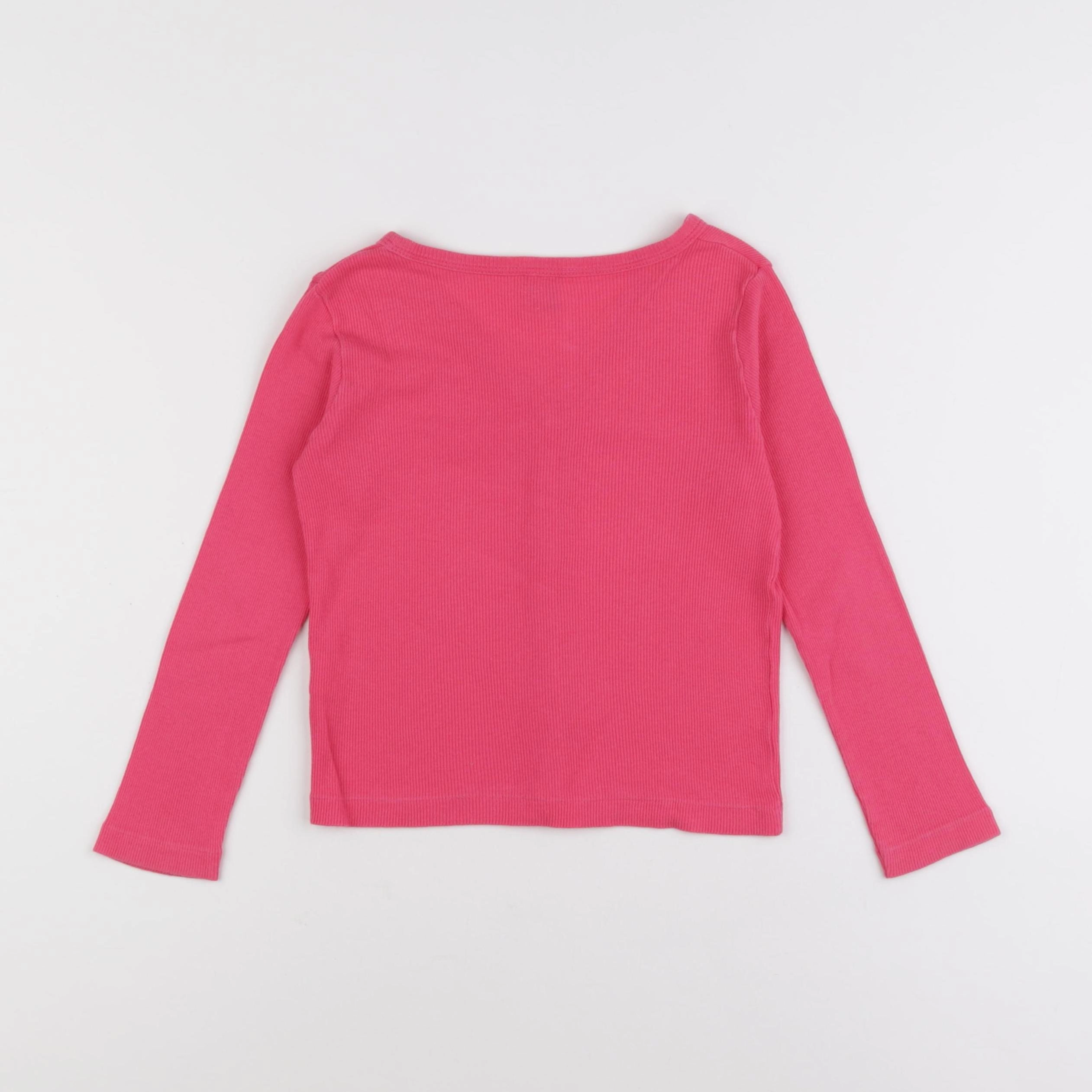 Petit Bateau - tee-shirt rose - 6 ans
