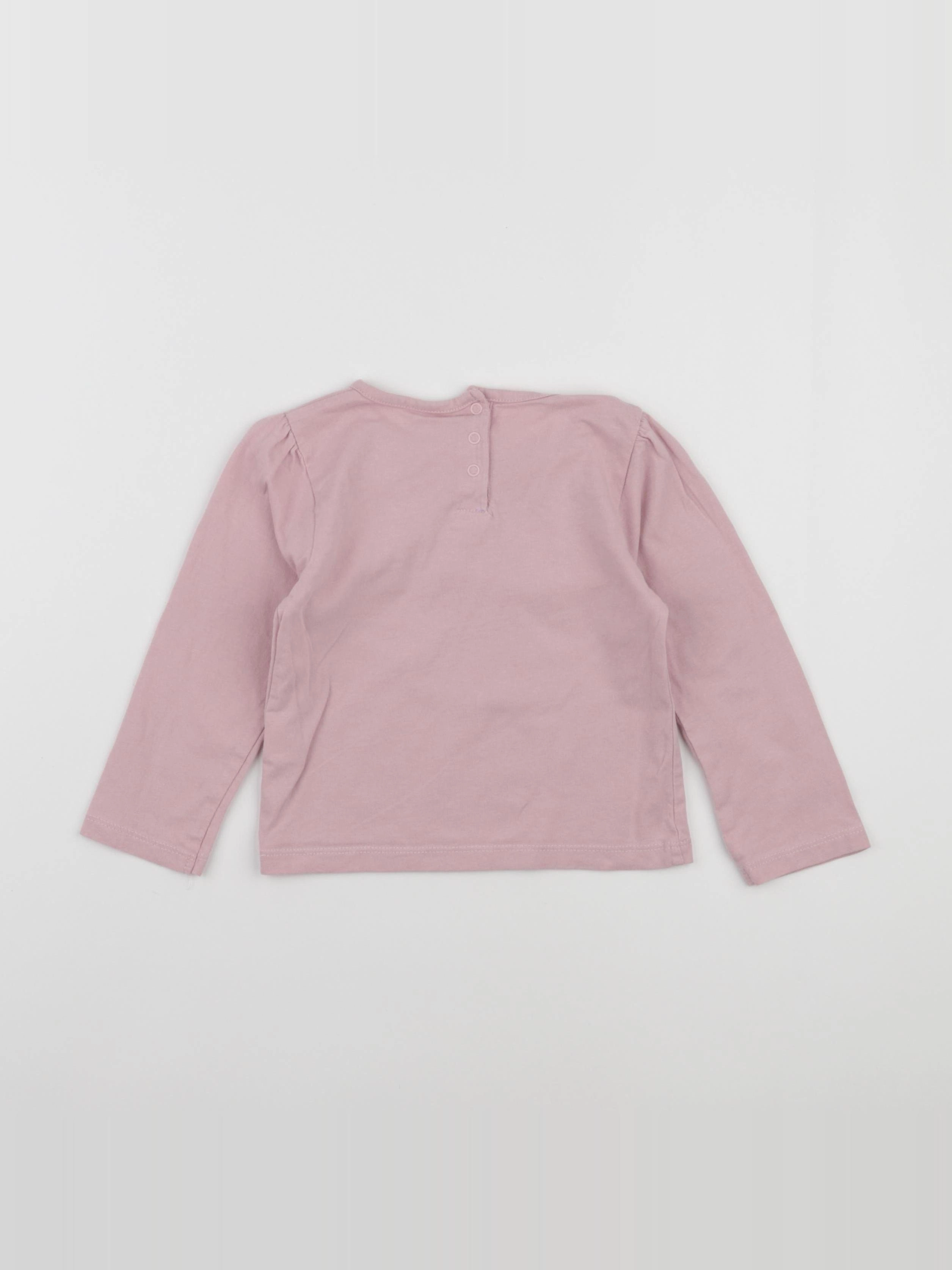 Vertbaudet - tee-shirt rose - 24 mois