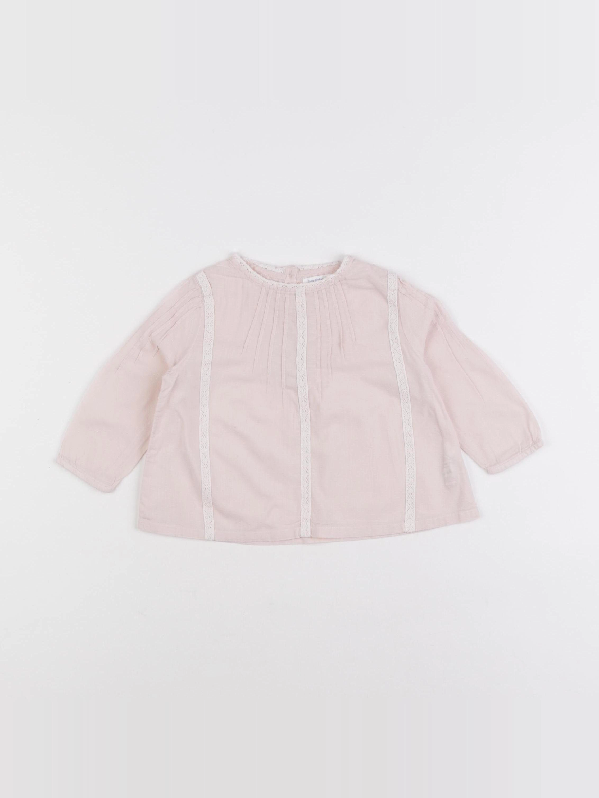 Boutchou - blouse rose - 9 mois