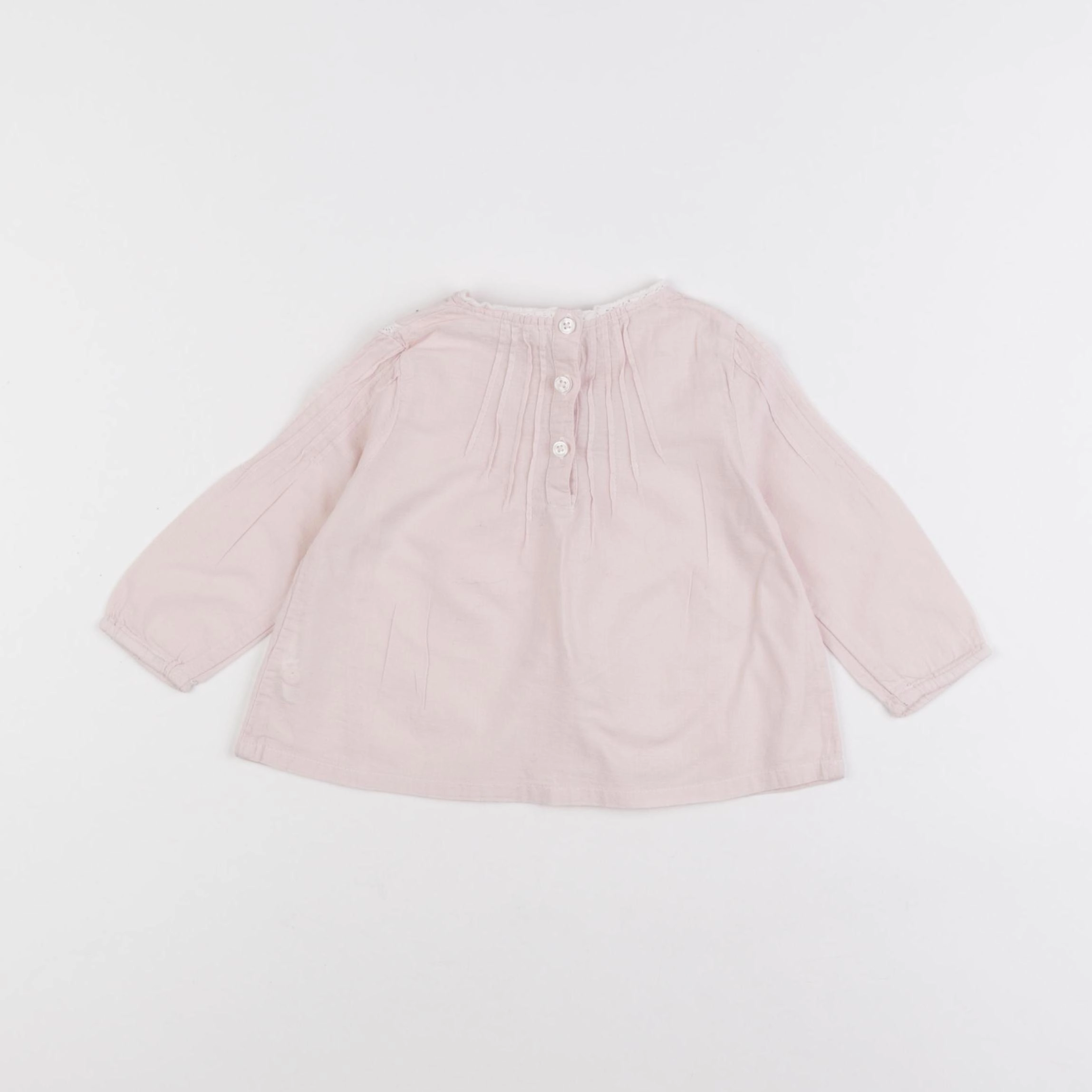 Boutchou - blouse rose - 9 mois