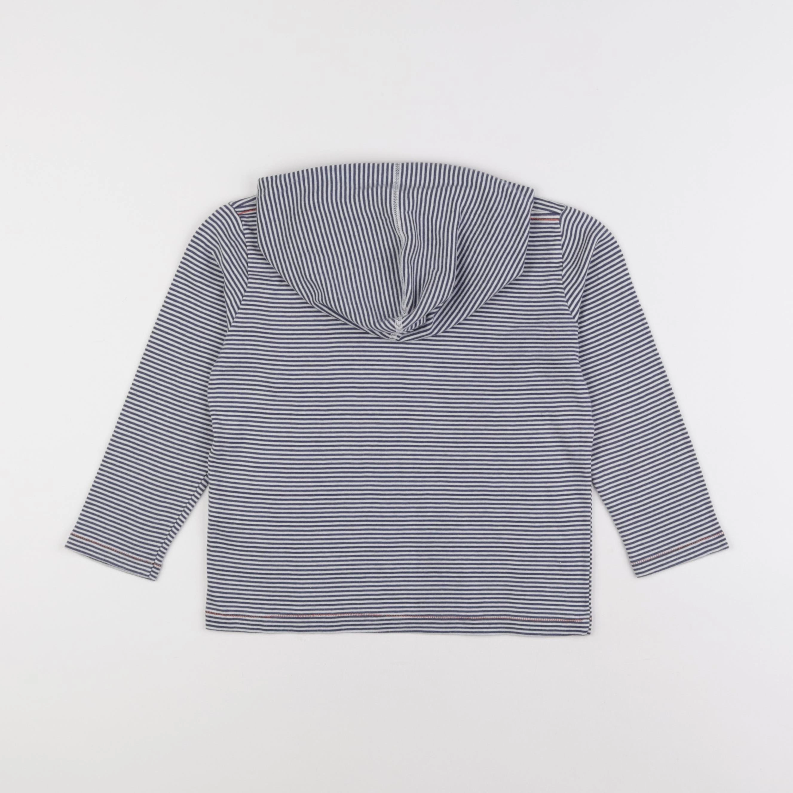 Petit Bateau - sweat bleu - 6 ans