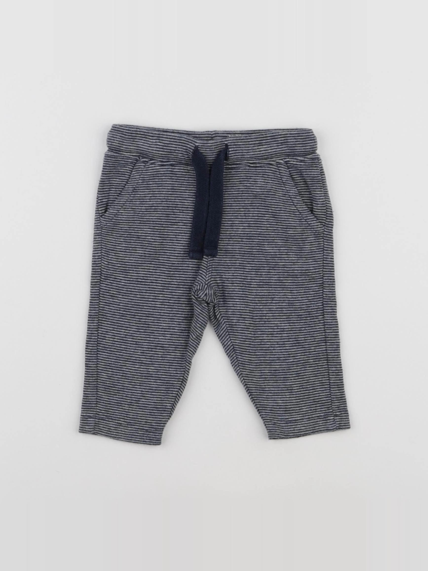 Boutchou - jogging bleu, blanc - 6 mois