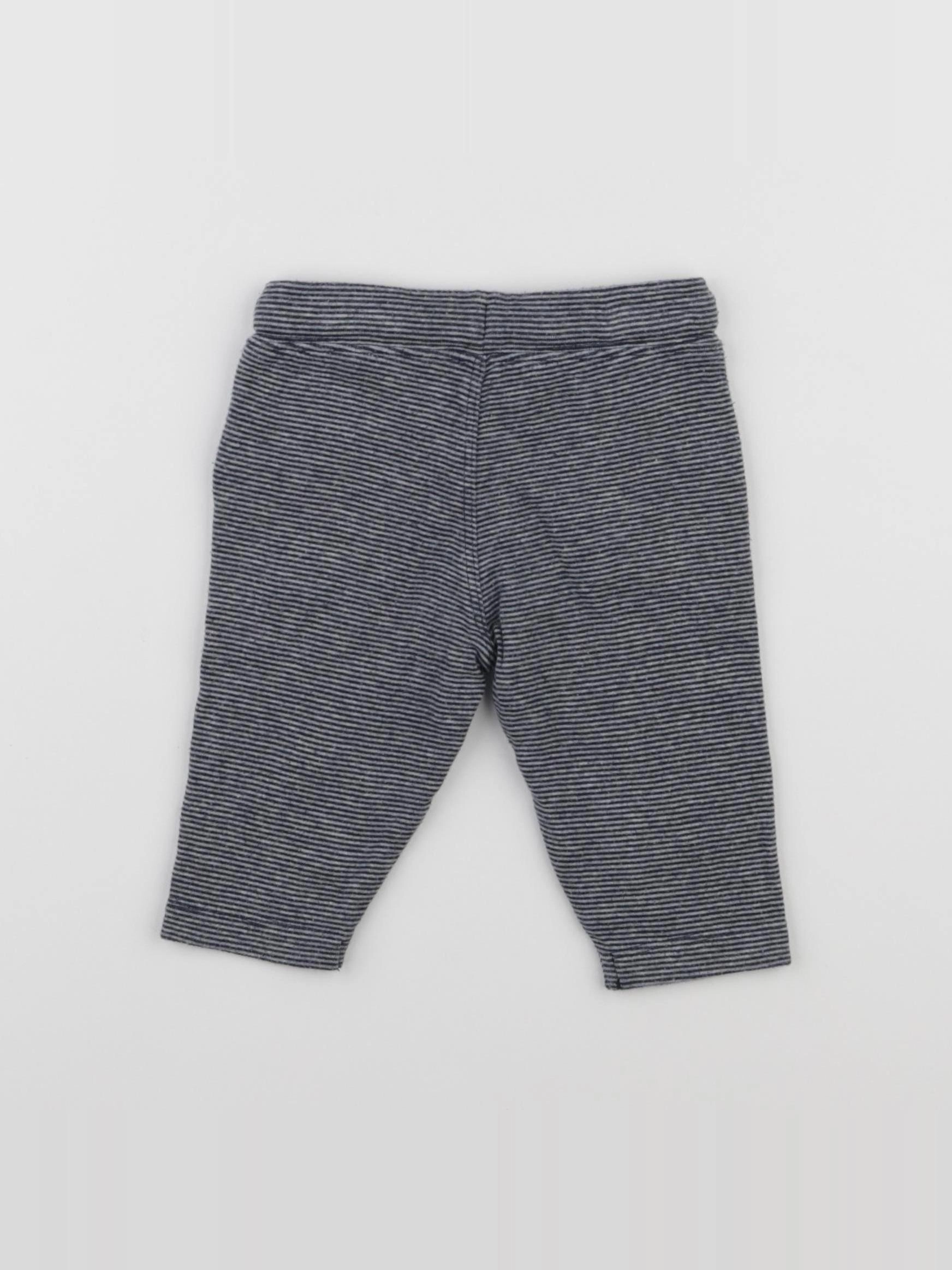 Boutchou - jogging bleu, blanc - 6 mois