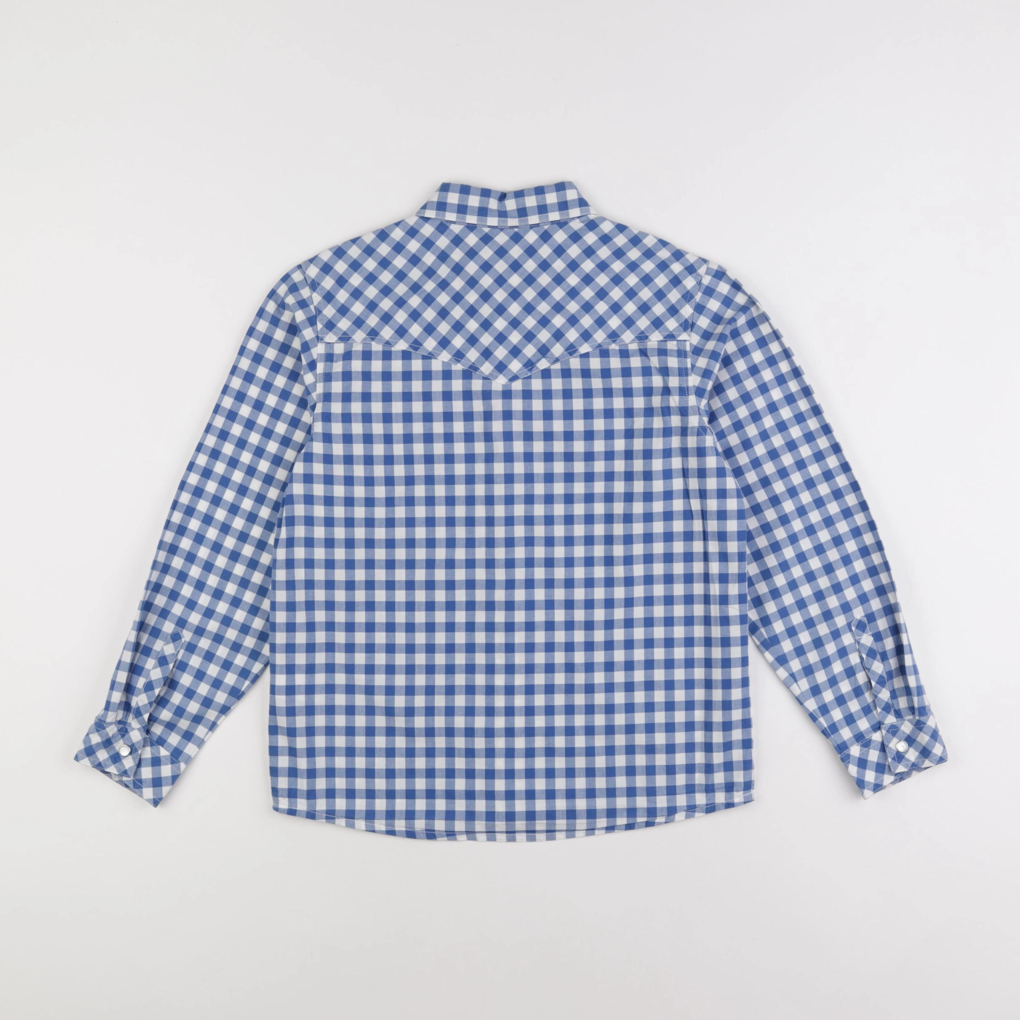 Petit Bateau - chemise bleu - 10 ans