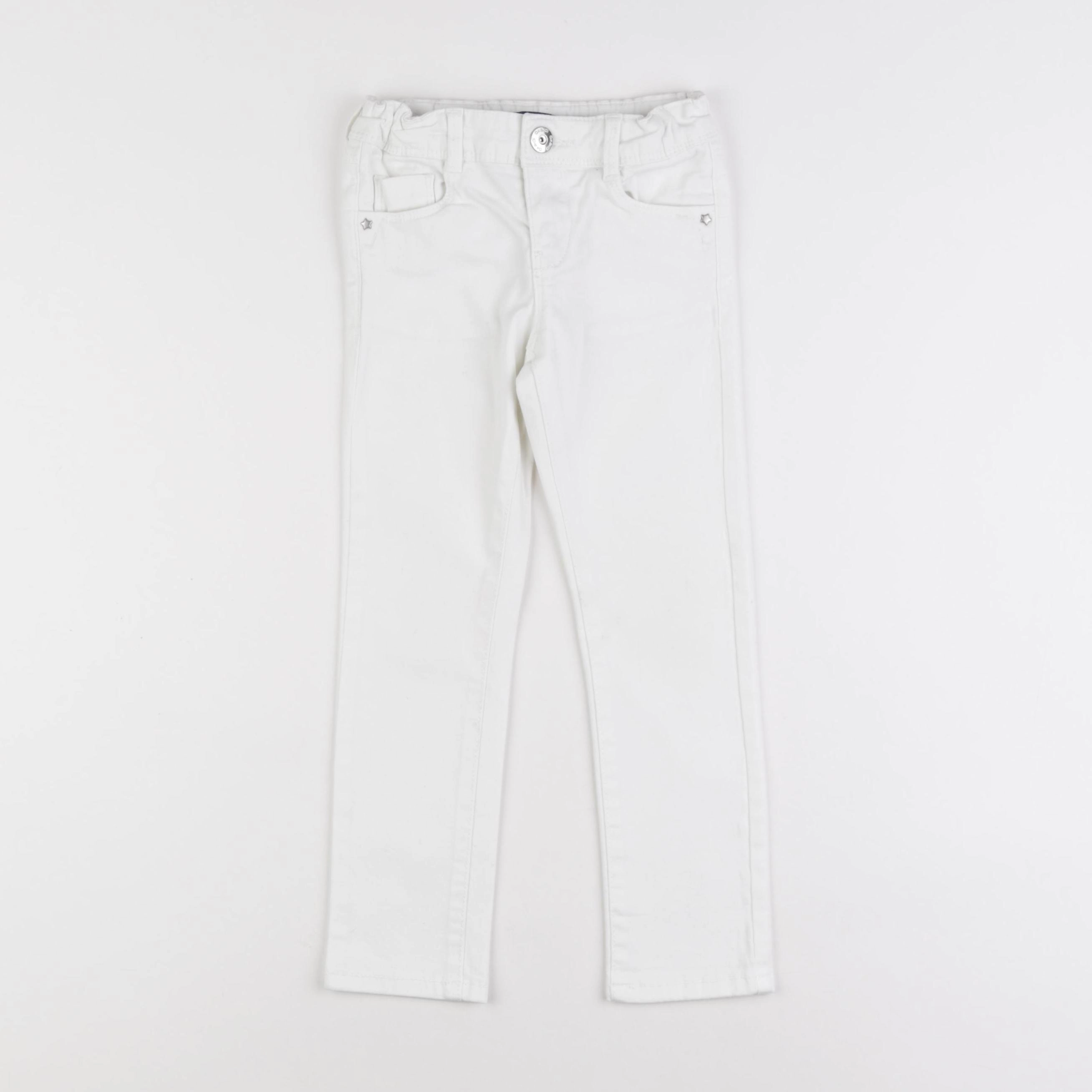 Okaidi - pantalon blanc - 4 ans