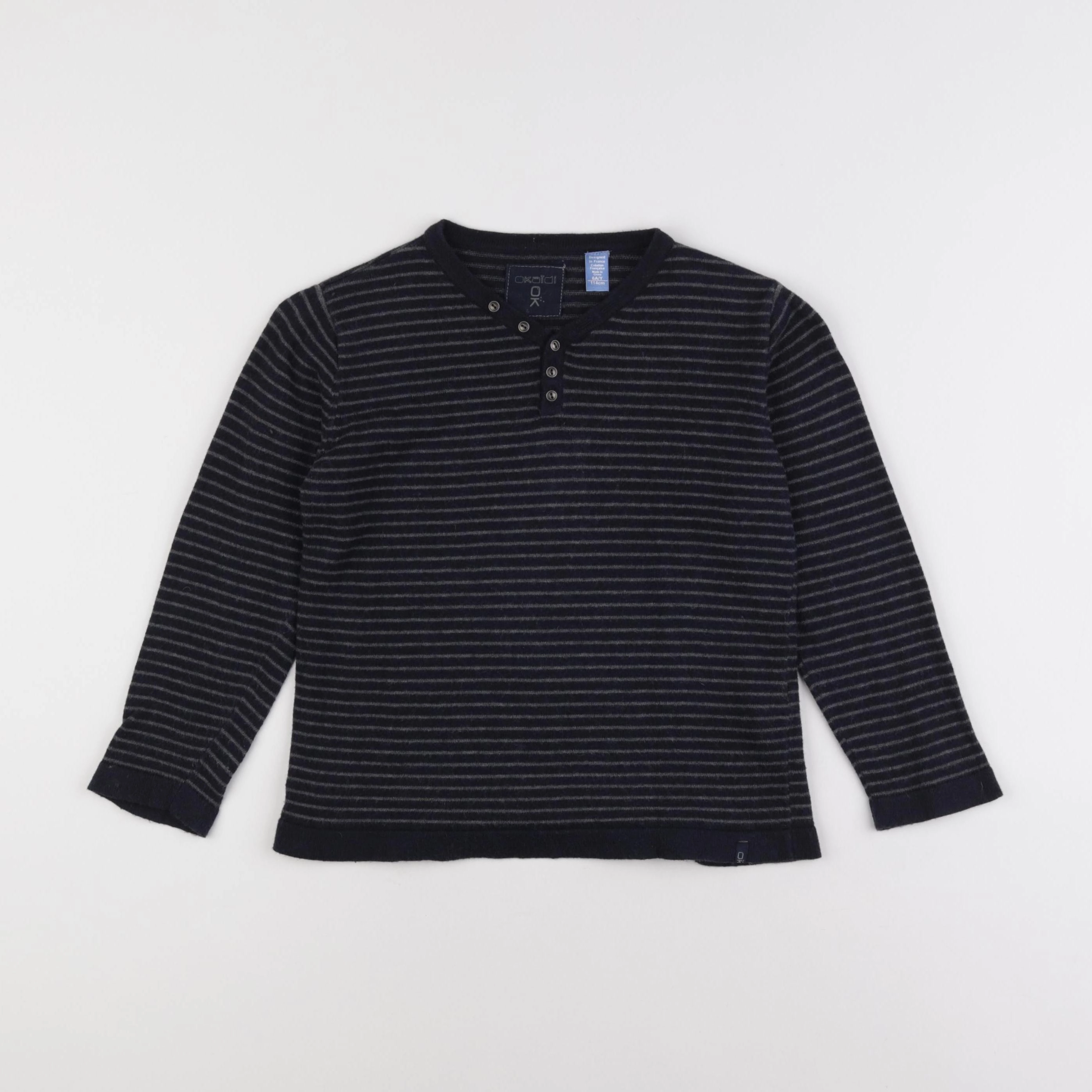 Okaidi - pull bleu - 6 ans