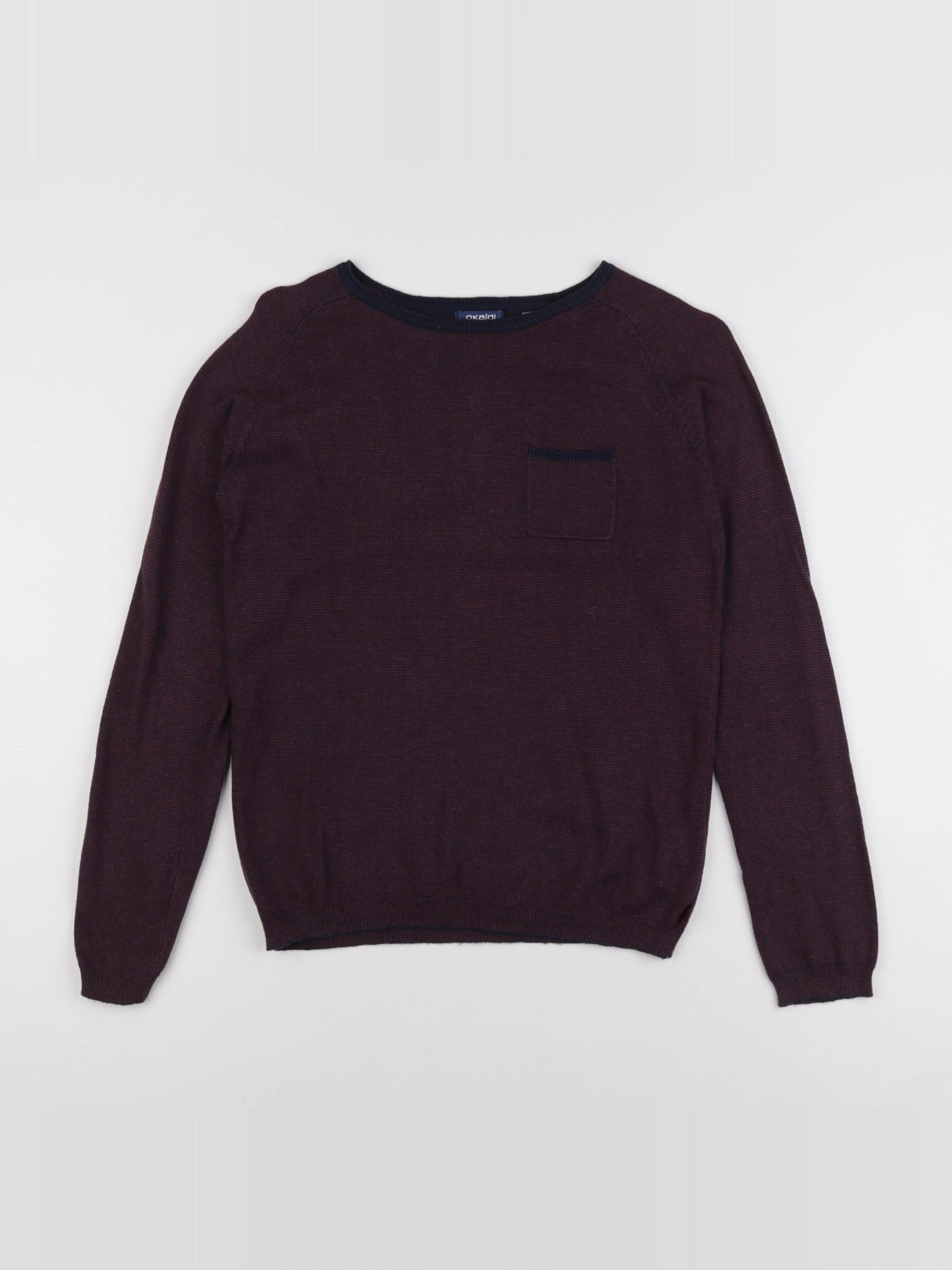Okaidi - pull rouge - 12 ans