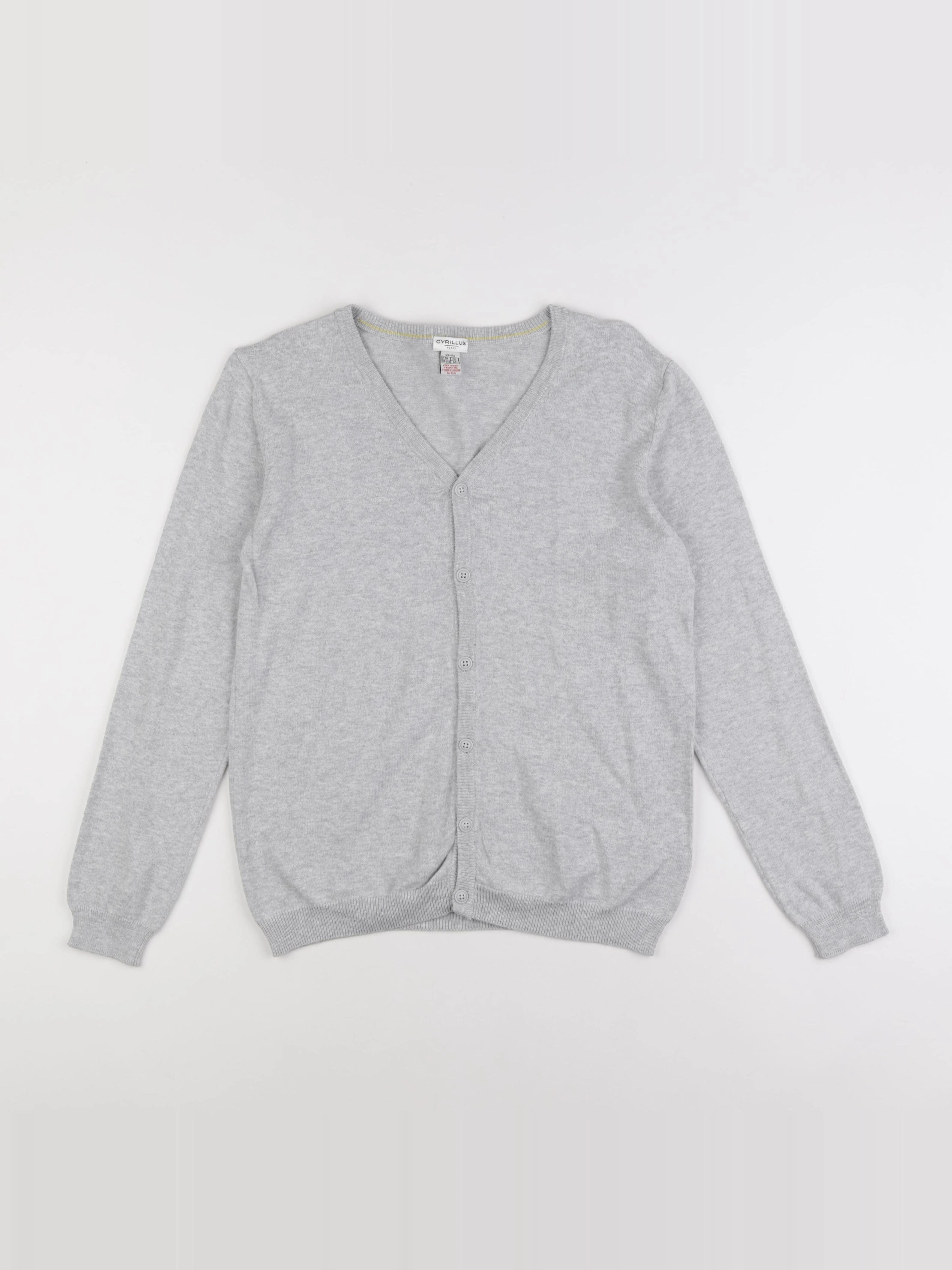 Cyrillus - gilet gris - 12 ans